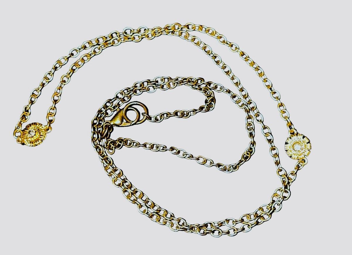 Vintage Antique Estate Sunflower Long Necklace Size ONE SIZE - 1 Thumbnail