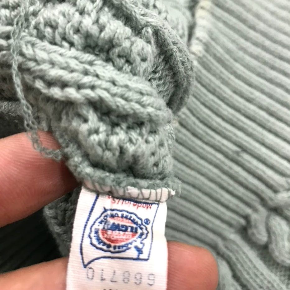 Vintage VINTAGE Tricots St Raphael Sweater Adult XL Green Cable Knit Fisherman Crewneck Mens Size US XL / EU 56 / 4 - 5 Thumbnail