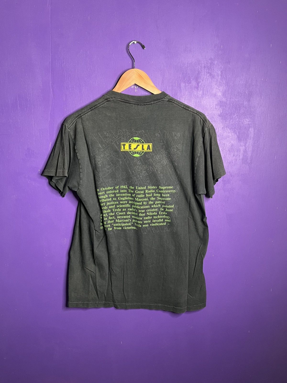 Band Tees Vintage 80s Nikola Tesla faded band t-shirt Size US L / EU 52-54 / 3 - 2 Thumbnail