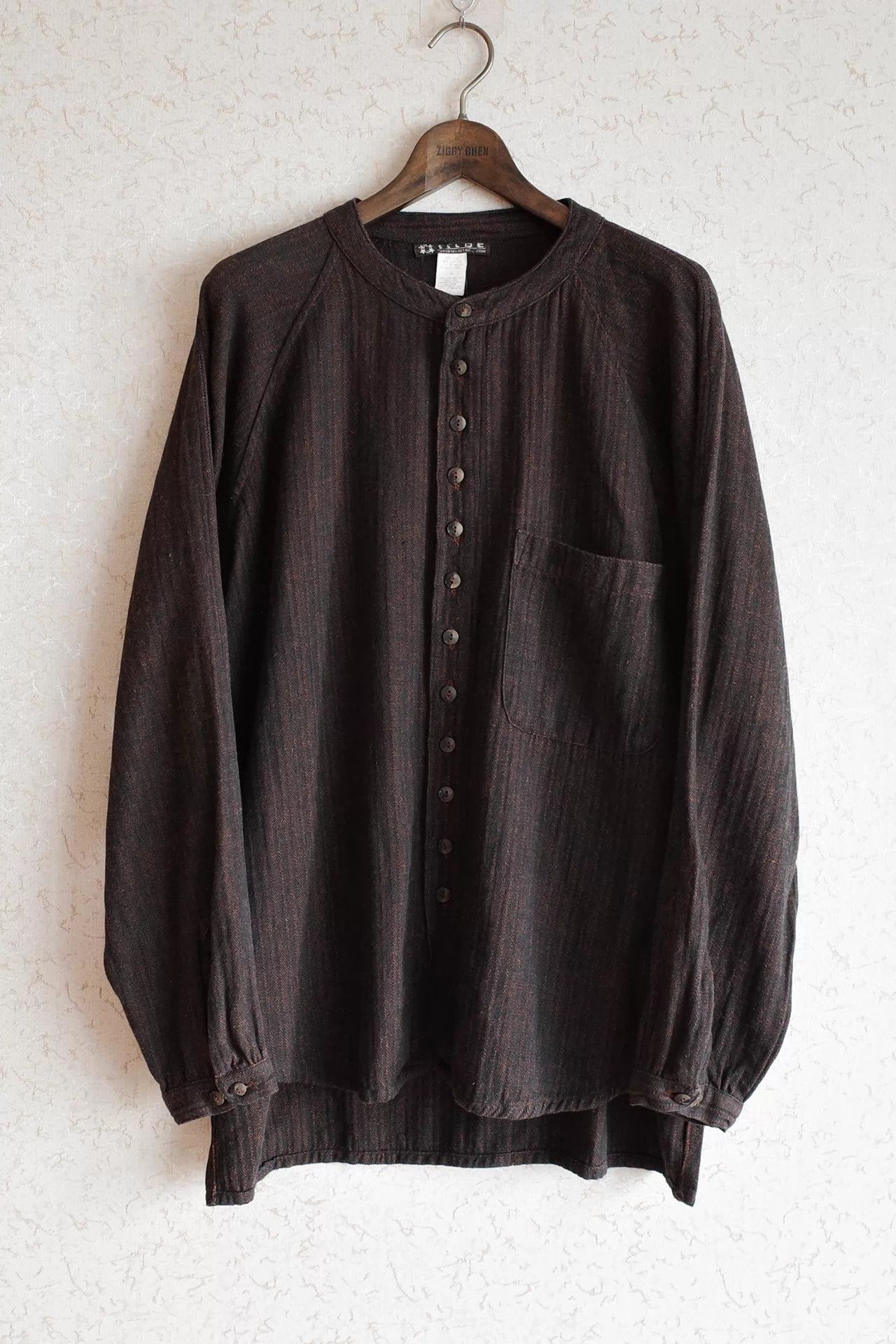 Other Black Rust Vintage 90s Euro Linen-Cotton Button Shirt 9/10 Size US M / EU 48-50 / 2 - 1 Thumbnail