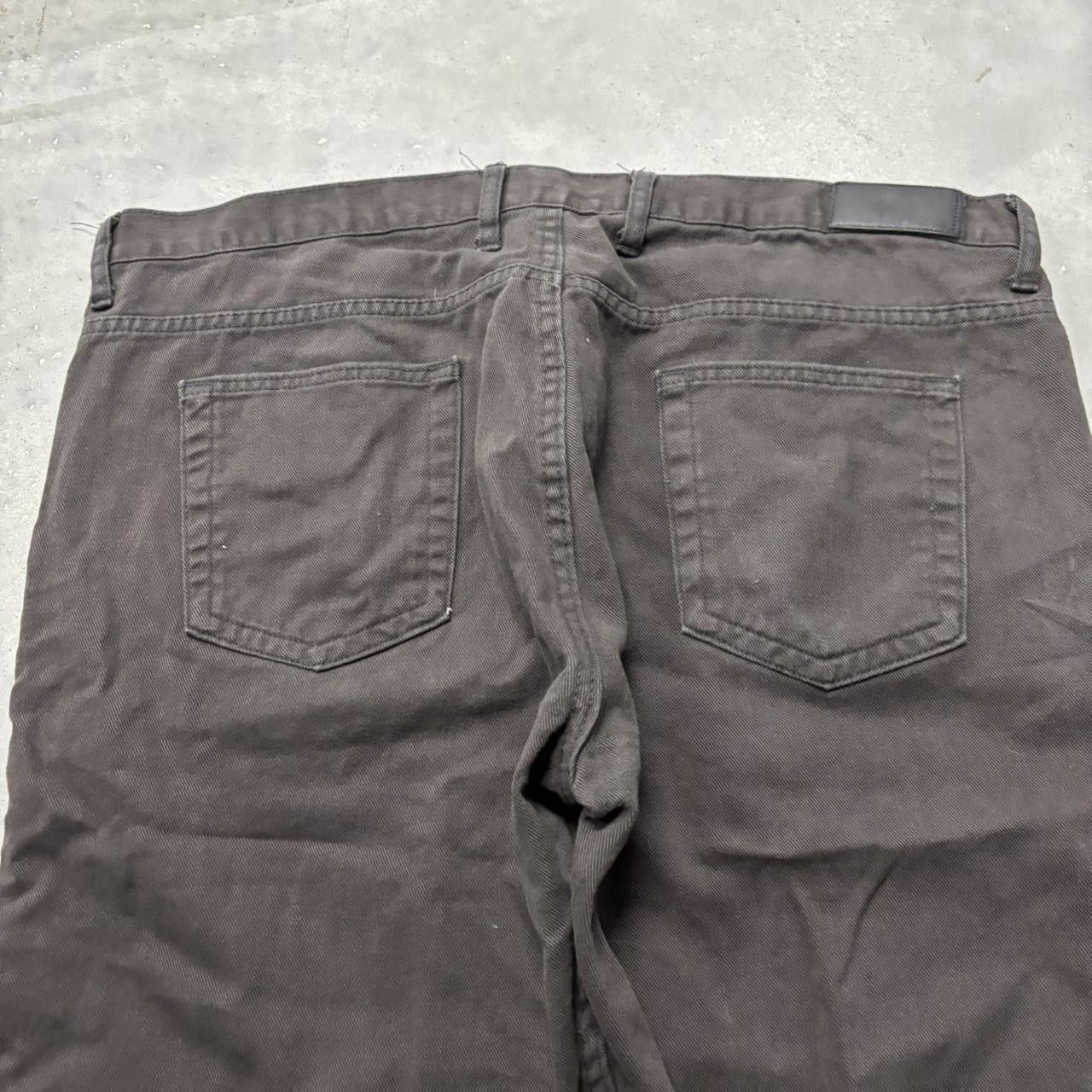 Japanese Brand × Vintage Crazy Vintage Y2K/2000s Faded Brown Grunge Denim Jeans! Size US 42 / EU 58 - 7 Thumbnail