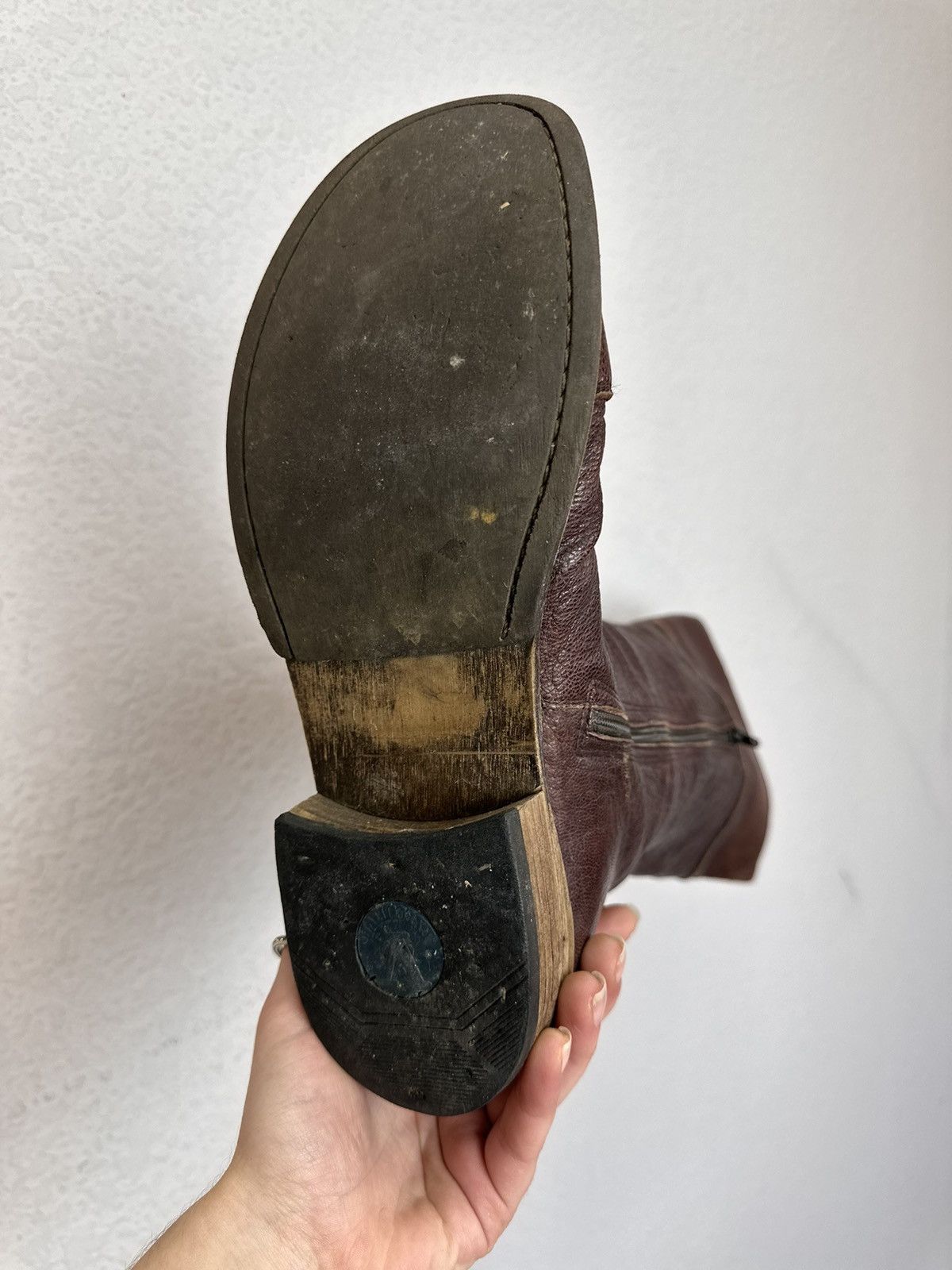 If Six Was Nine Leather Boots HandMade Italian Rick owens Style As 98 Rare Size US 9 / IT 39 - 11 Thumbnail