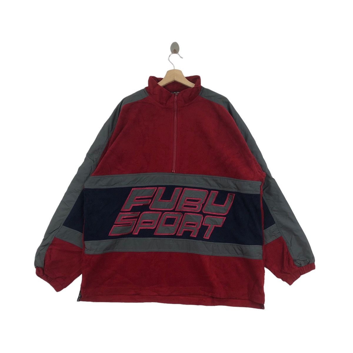 Vtg FUBU Sport HIP HOP Rap Lo Life Sherpa Fleece Jacket