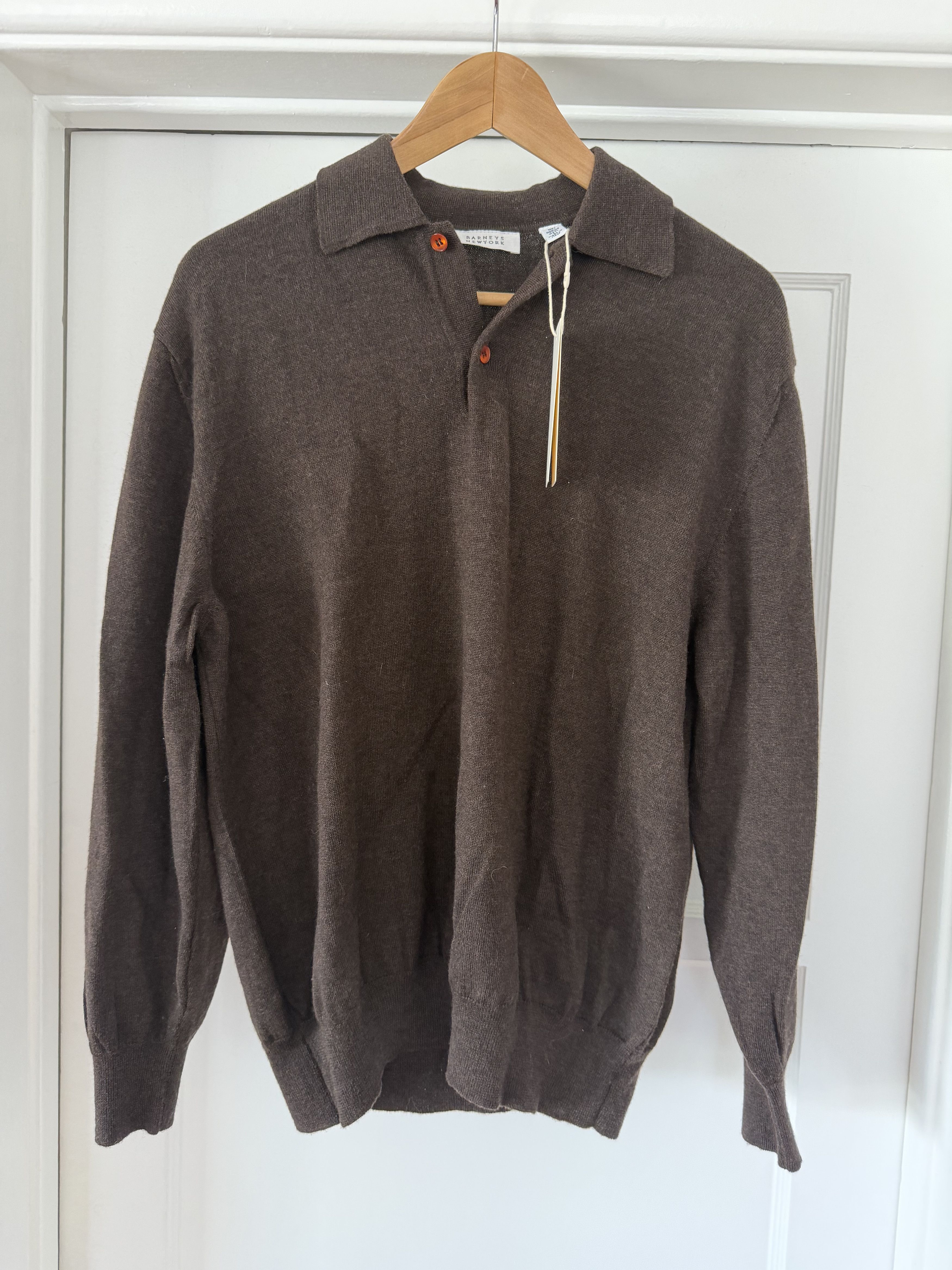 Barneys New York Barney’s Knit Polo - Made in Italy Size US L / EU 52-54 / 3 - 1 Thumbnail