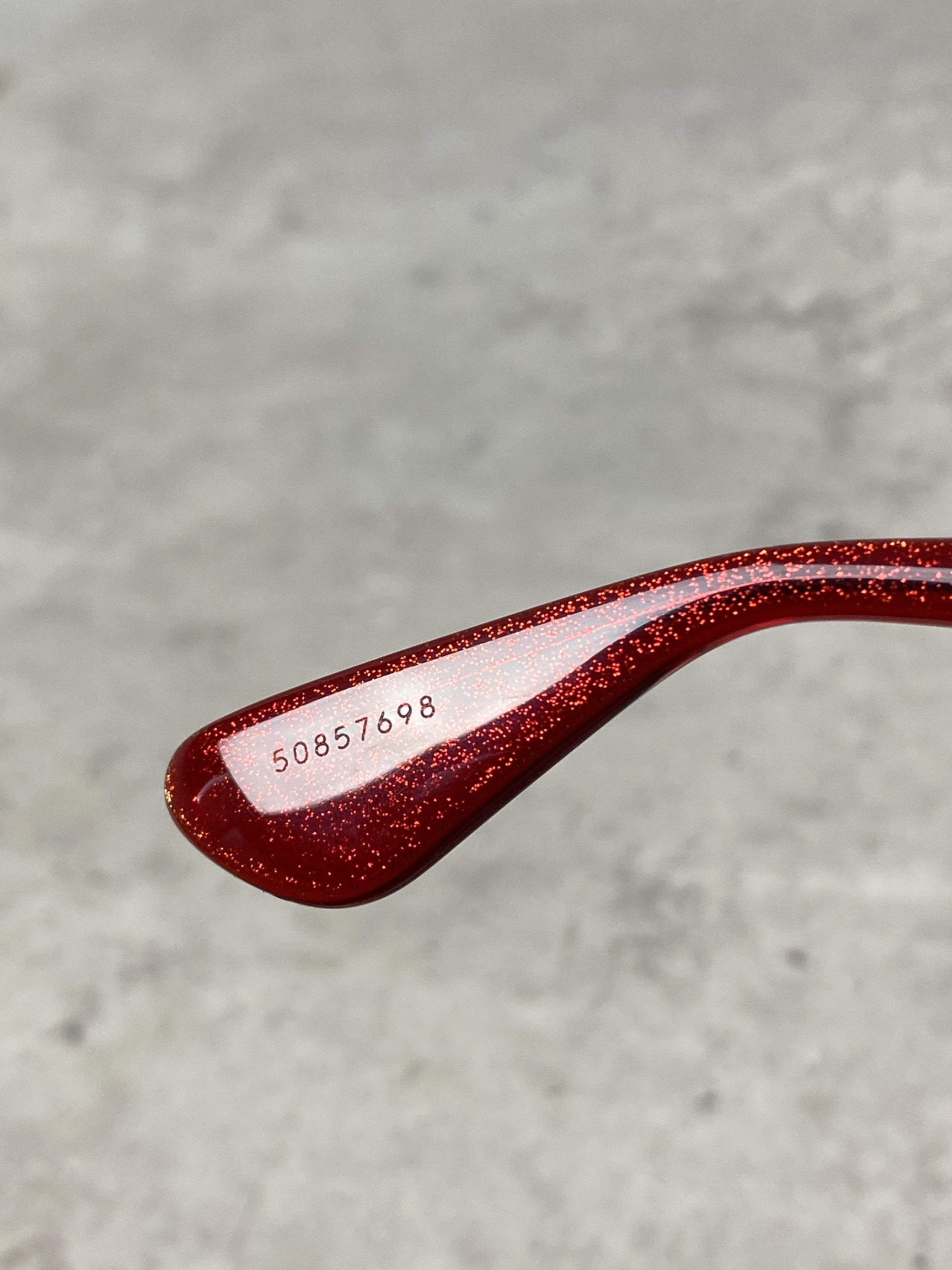 Chrome Hearts Chrome Hearts GLITTER GOO II RCRYS Sunglasses Red Size ONE SIZE - 13 Thumbnail