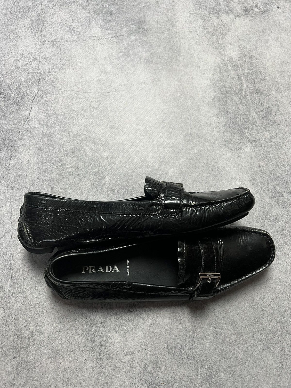 Prada Vintage Prada Leather Loafers Black Size 39 Size US 6.5 / EU 39-40 - 4 Thumbnail