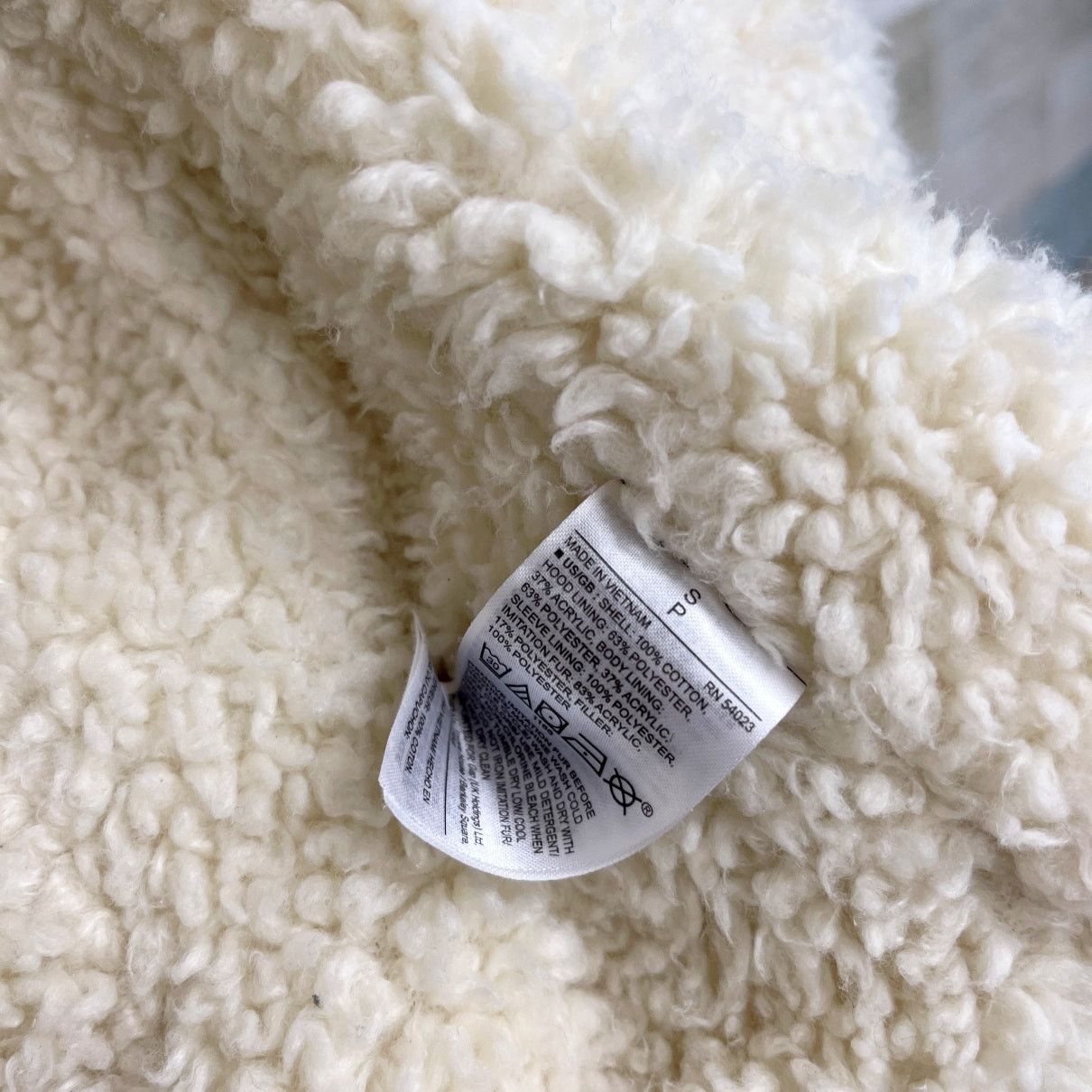 Gap GAP Sherpa Lined Parka Coat White Hooded Full Zip Womens S Size S / US 4 / IT 40 - 9 Thumbnail