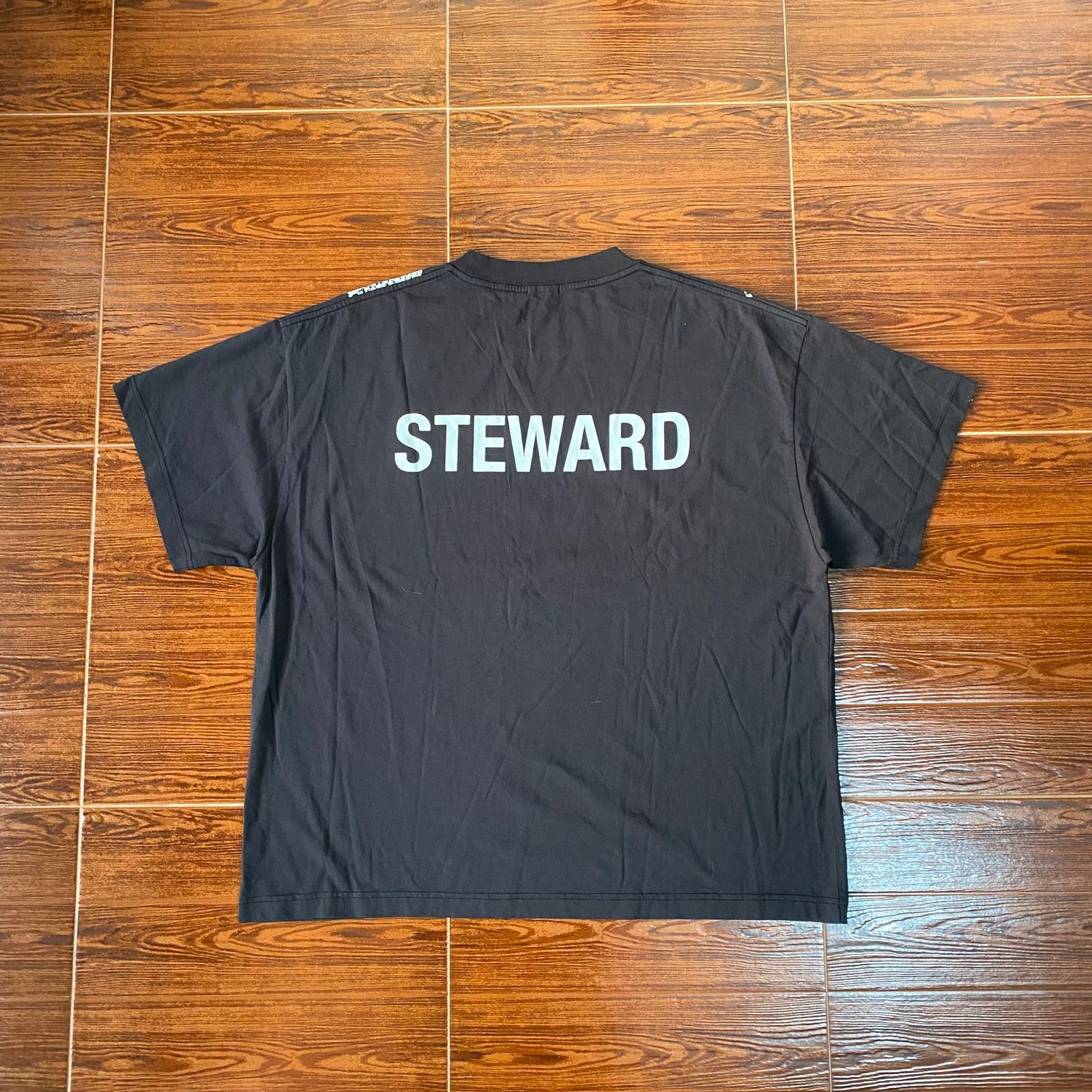Umbro x Slam Jam Black Steward Vest Print Oversized T-Shirt Size US S / EU 44-46 / 1 - 7 Thumbnail
