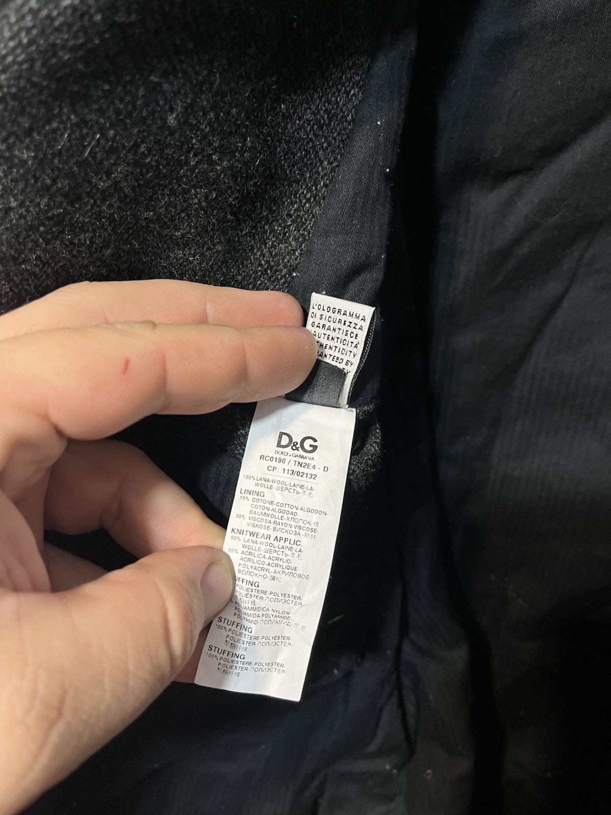 Dolce & Gabbana Dolce&Gabbana Vintage Men’s Wool Gray Double-Breasted Coat Size US L / EU 52-54 / 3 - 16 Thumbnail