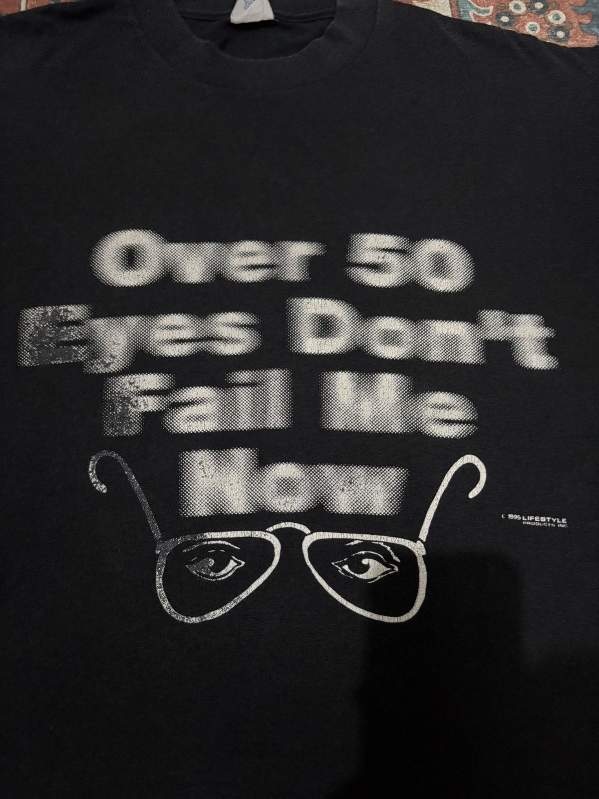 Vintage Vintage Parody Tee - blurry wording tee Size US L / EU 52-54 / 3 - 2 Thumbnail