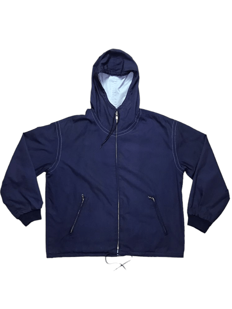 image of Sugar Cane Hoodie Water Proof Reversible Jacket in Dark Blue, Women's (Size Medium)