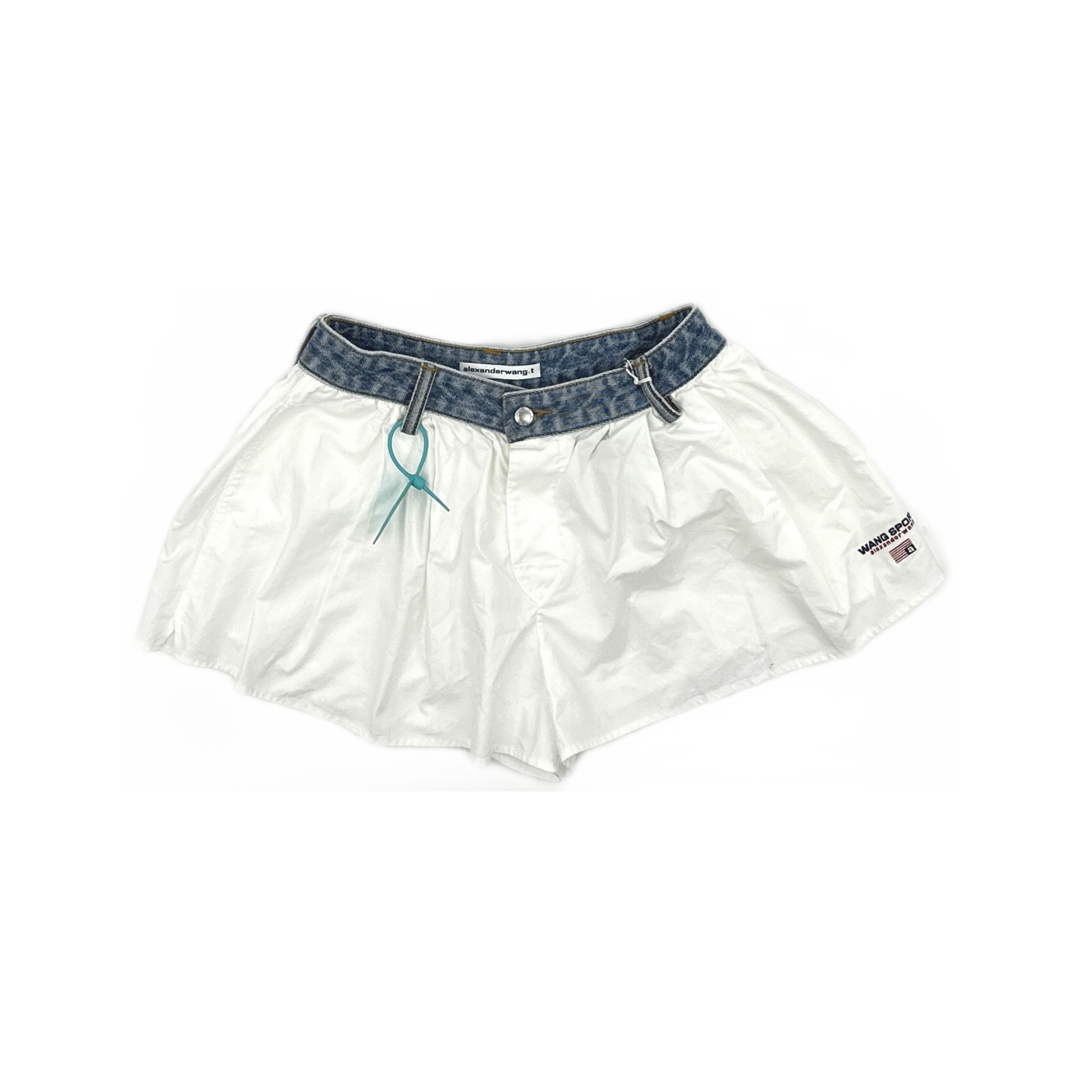 Alexander Wang Alexander Wang Contrast Denim Waist Shorts Size 2 Size 26" / US 2 / IT 38 - 1 Thumbnail