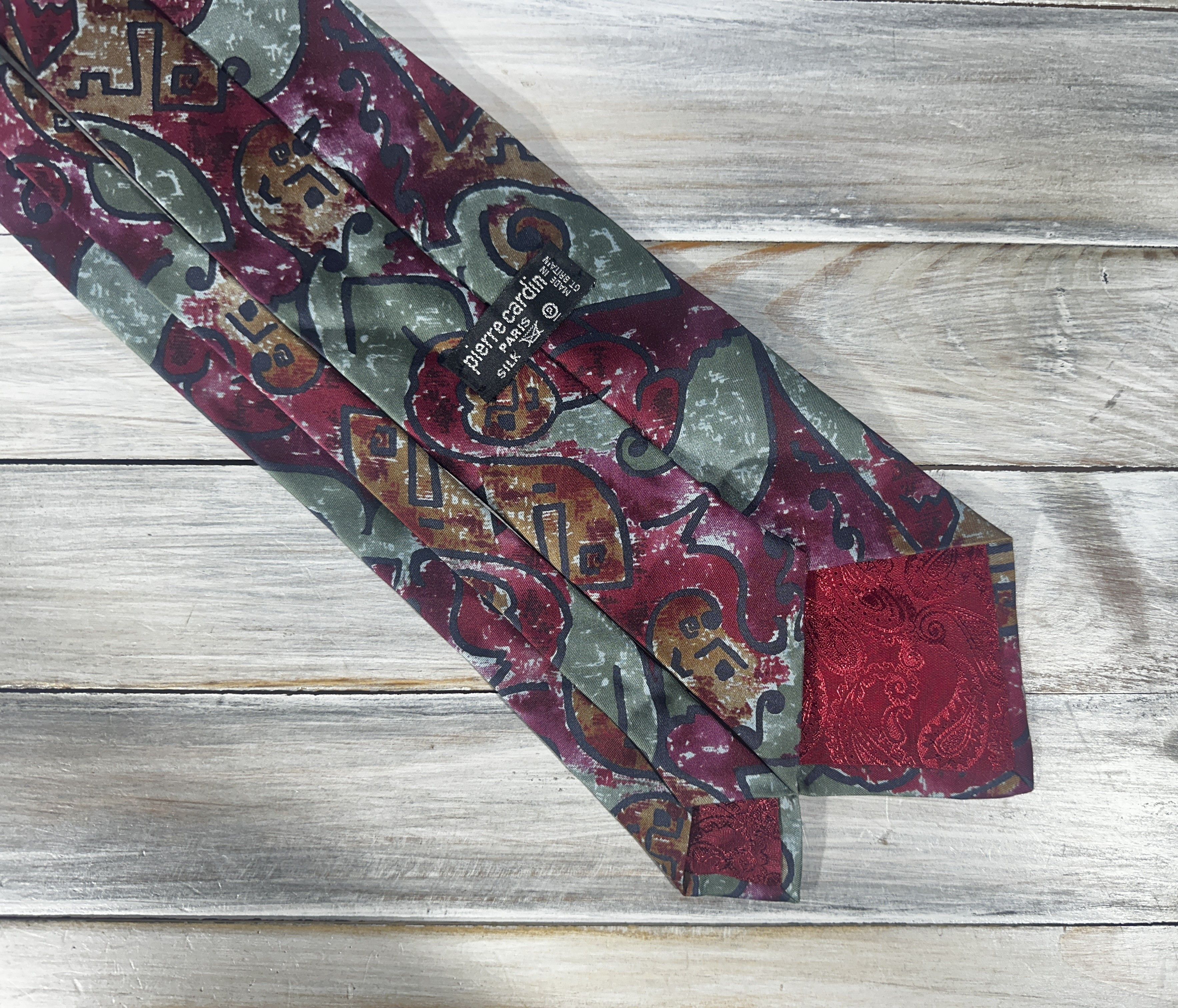 Pierre Cardin PIERRE CARDIN Paris Silk Tie Made In Great Britain Paisley Size ONE SIZE - 14 Thumbnail