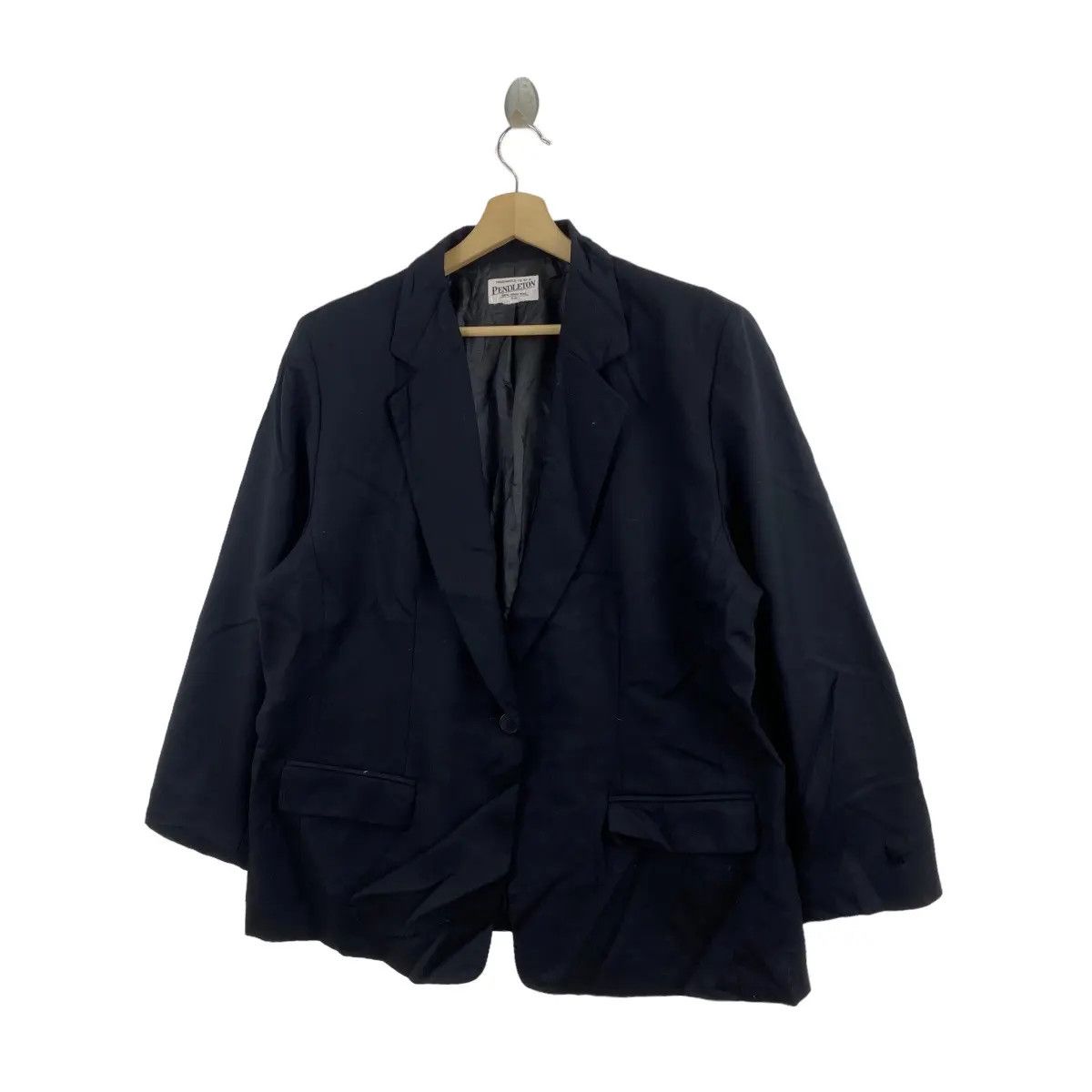 Pendleton Vtg 90’ PENDLETON WOOLEN MILLS Virgin Wool Blazer Sport Size 48R - 4 Thumbnail