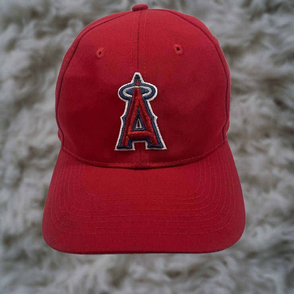 MLB Outdoor Cap MLB Los Angeles Angels Adult Baseball Cap Hat Adjustable Red Team Size ONE SIZE - 1 Thumbnail