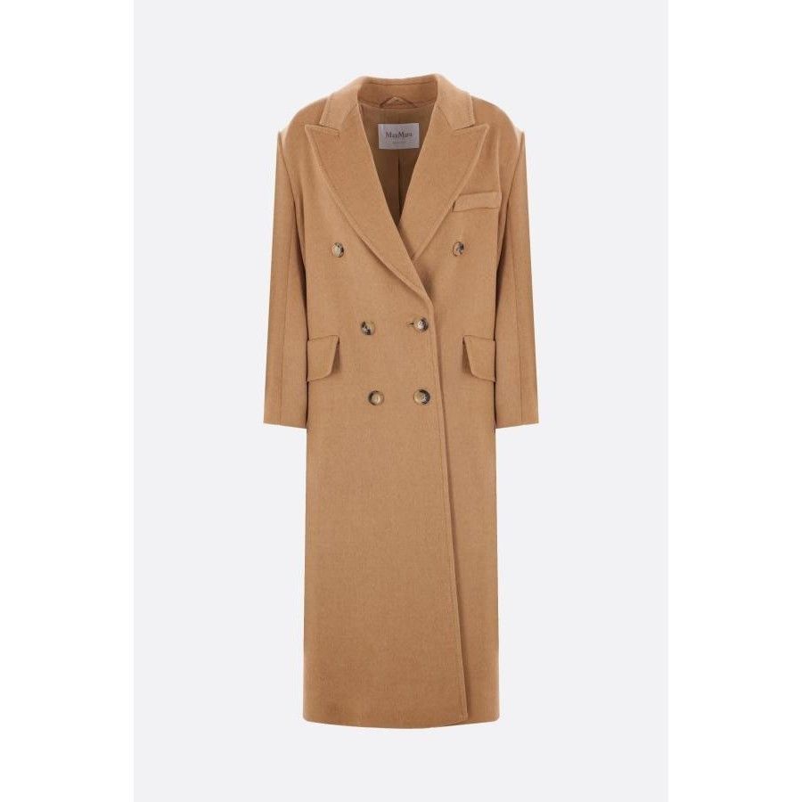 Max Mara MAX MARA Fungo Beige Wool Double-Breasted Coat New & Authent Size XS / US 0-2 / IT 36-38 - 1 Thumbnail