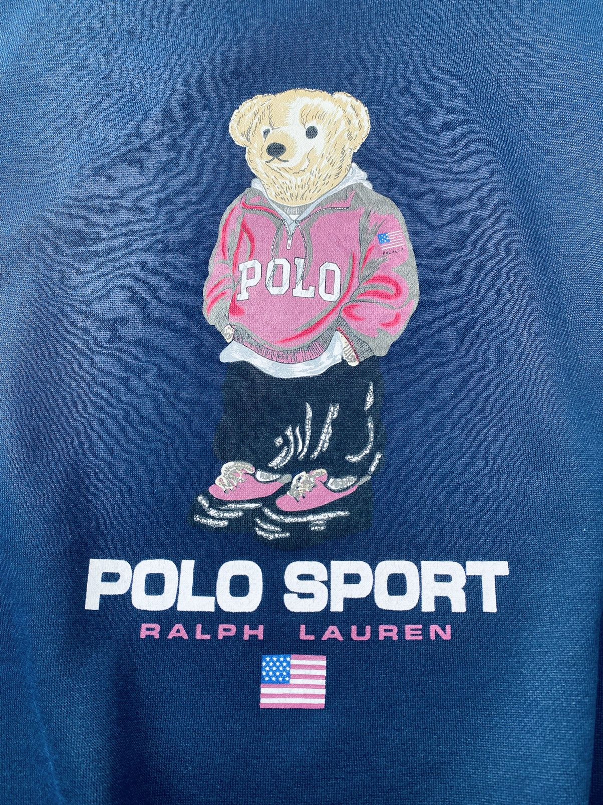 Polo Ralph Lauren Vintage 90s Polo Sport Ralph Lauren Bear Sweatshirts Size US L / EU 52-54 / 3 - 3 Thumbnail