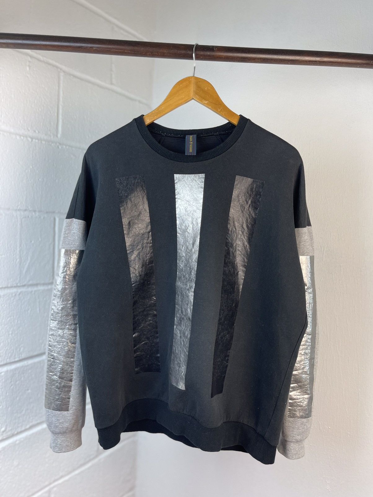 Maison MIHARA YASUHIRO Miharayasuhiro Metalic Print Sweatshirt A1 Size US L / EU 52-54 / 3 - 1 Thumbnail