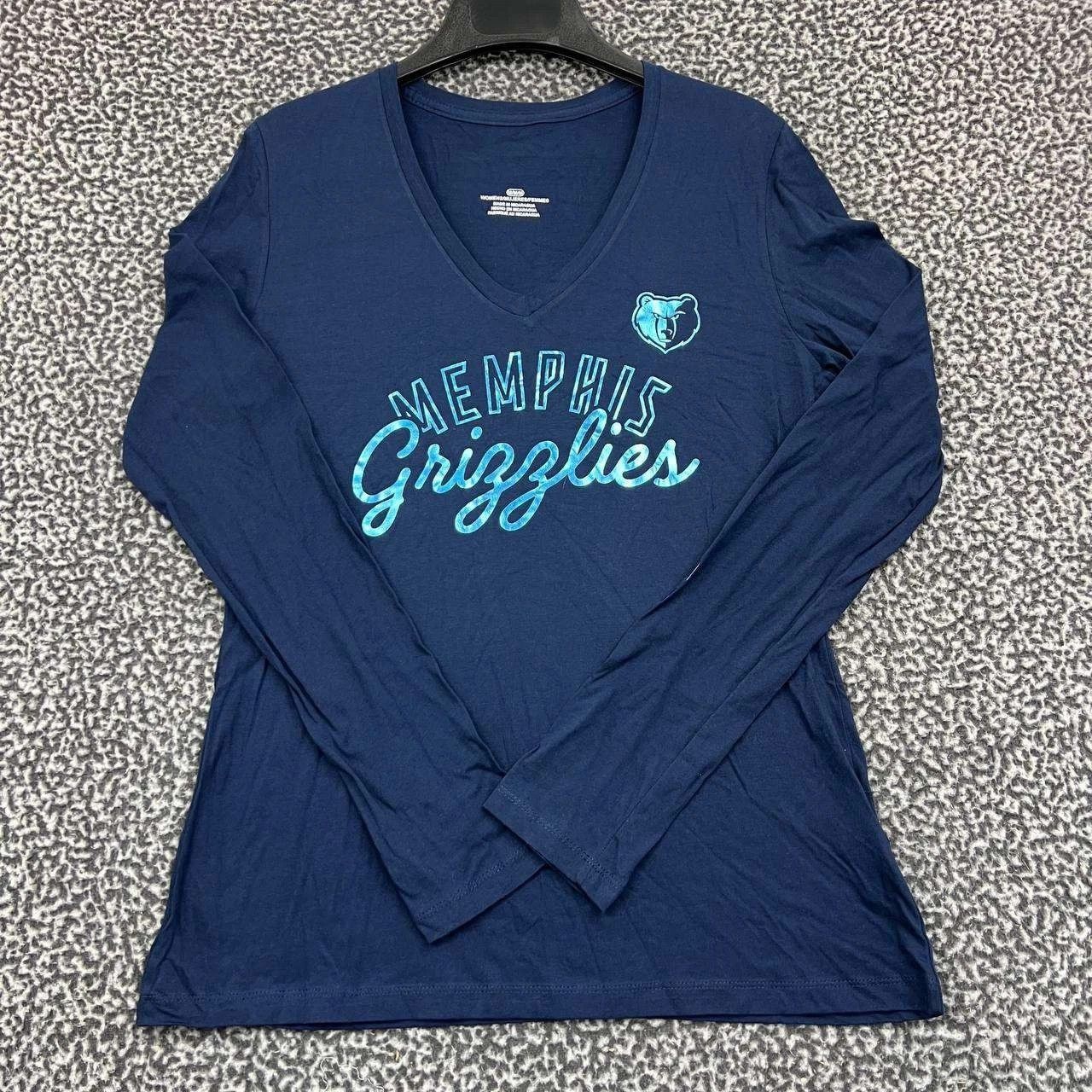NBA Memphis Grizzlies Shirt Women NBA Long Sleeve V-Neck New M Size M / US 6-8 / IT 42-44 - 1 Thumbnail