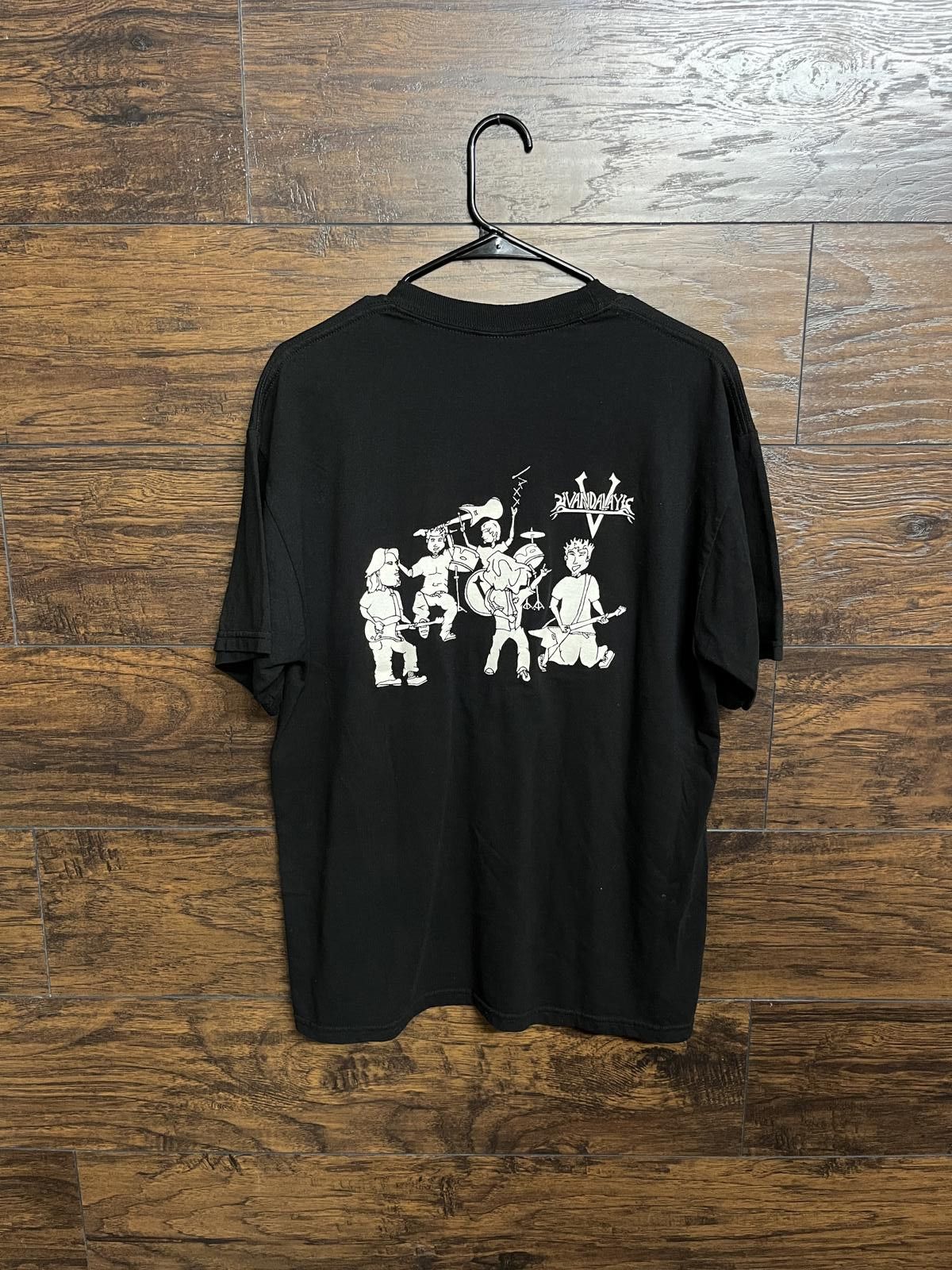 Jerzees Y2K Vandalay Band Tee - 2 Sided V Logo on Front T-shirt - L Size US L / EU 52-54 / 3 - 1 Thumbnail