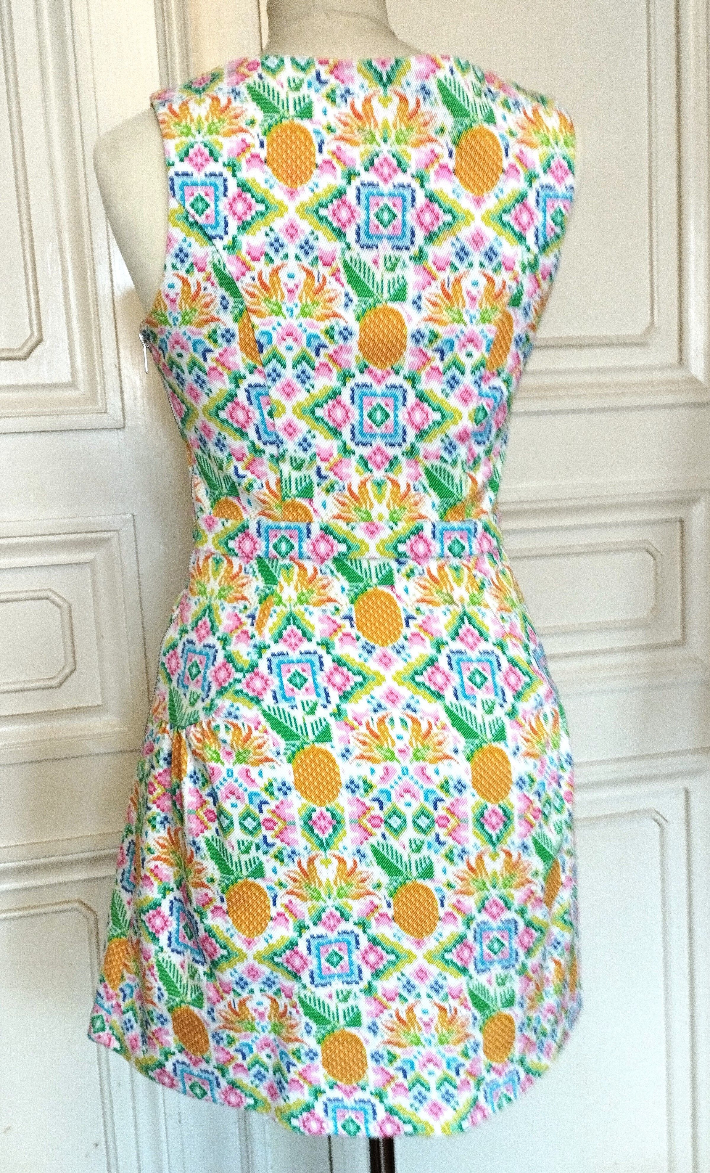 Designer Manoush Robe Pineapple TXS Size XS / US 0-2 / IT 36-38 - 7 Thumbnail