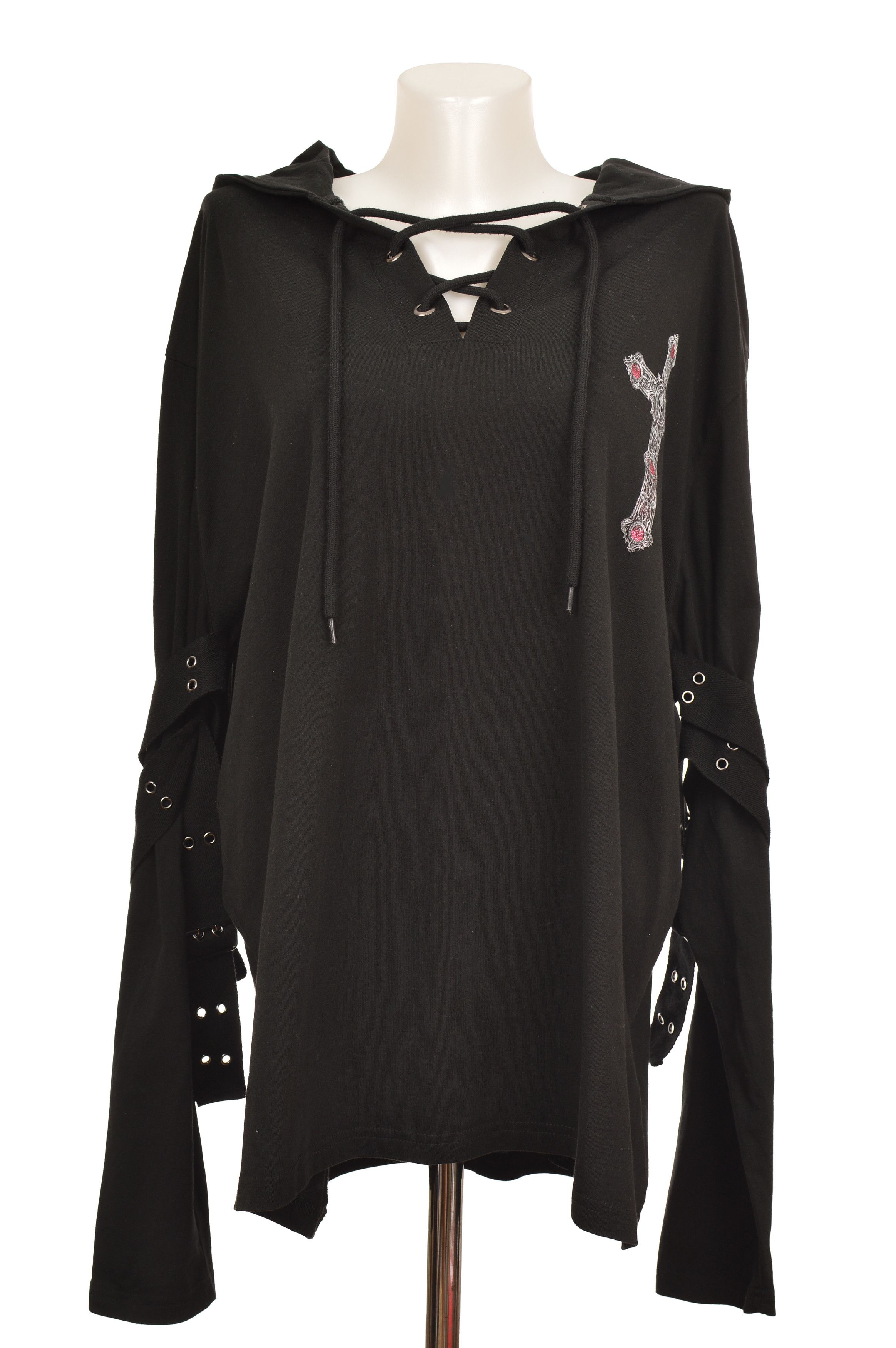 Vintage Gothicana by EMP Anne Stokes Gothic Cross Hoodie Size XXL / US 16-18 / IT 52-54 - 1 Thumbnail