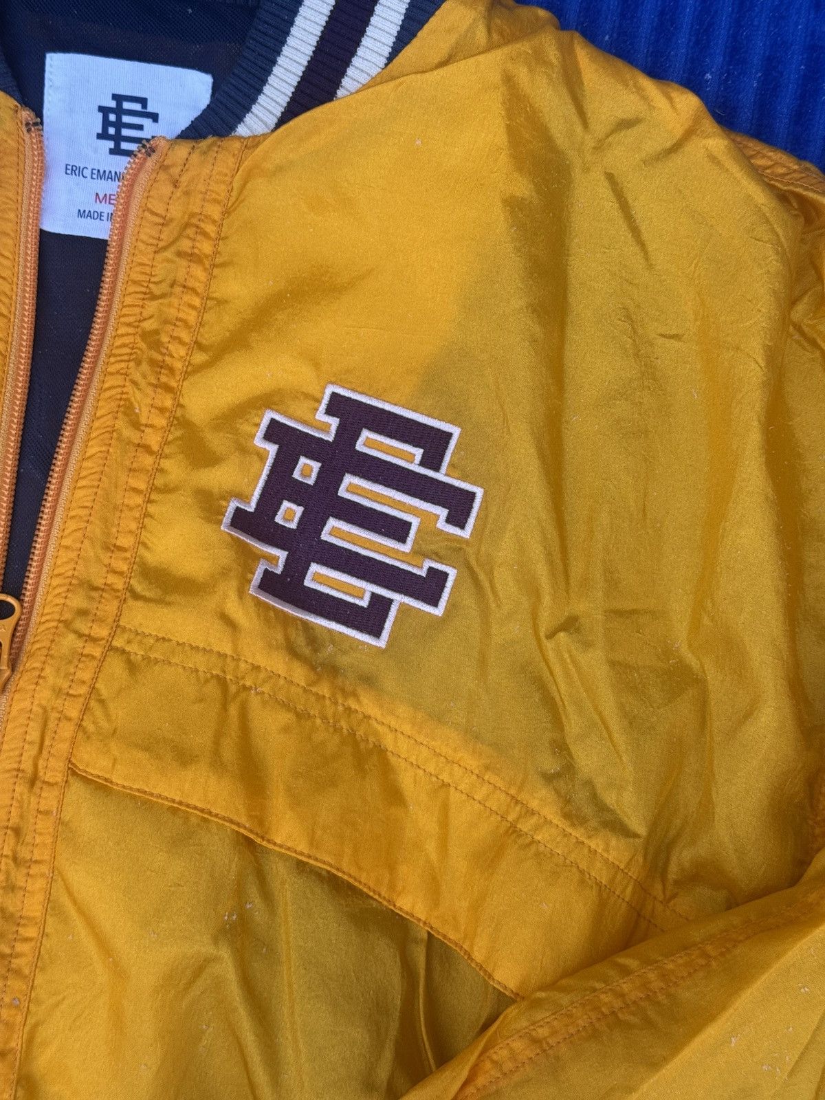 White Sox x Eric Emanuel MLB Nylon Yellow windbreaker NEW