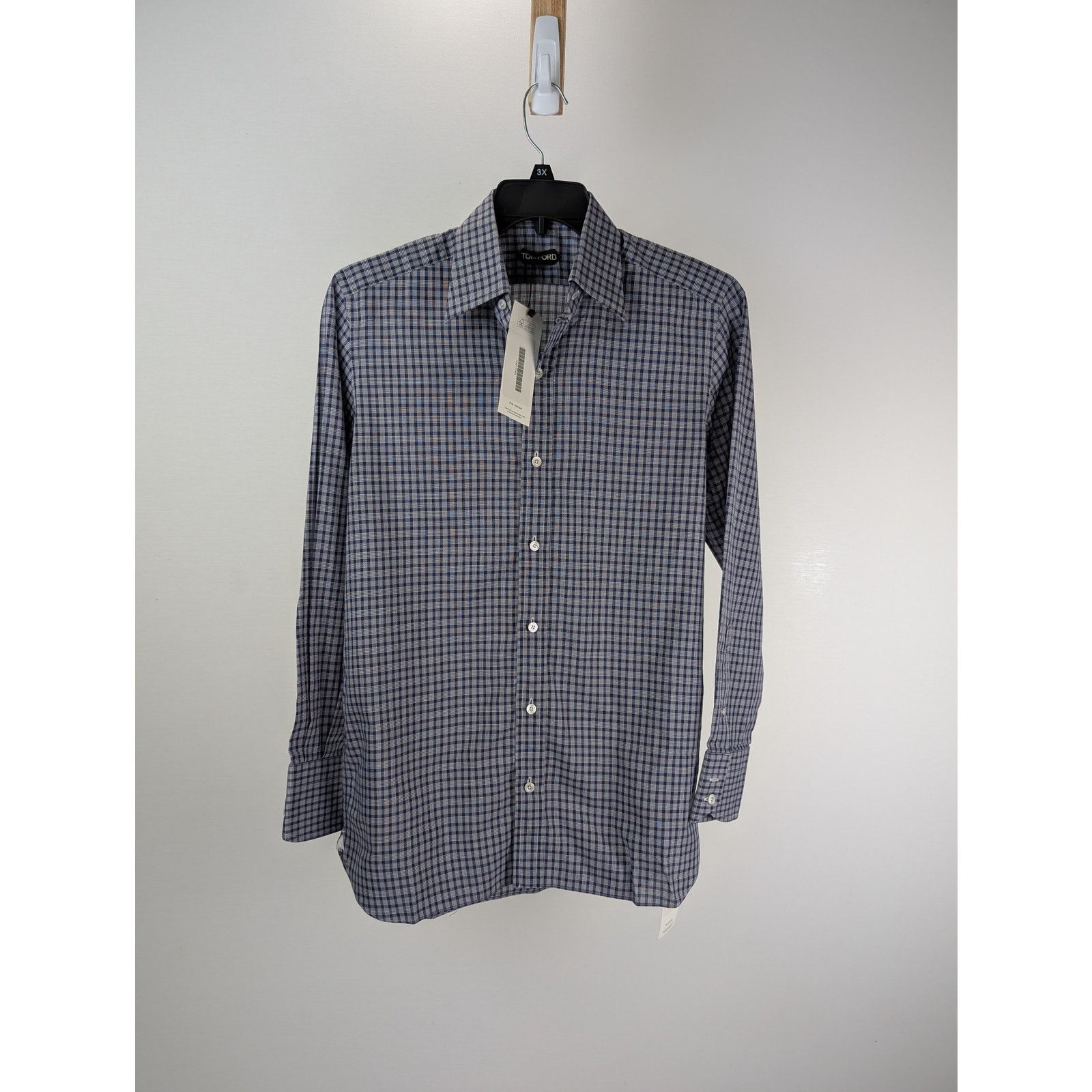 Tom Ford o1rshd1 CC20 Button up Shirt in Blue/White Size US M / EU 48-50 / 2 - 1 Thumbnail