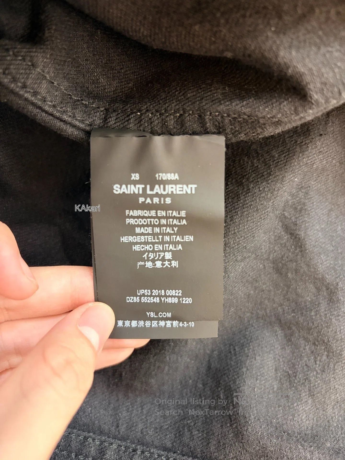 Saint Laurent Paris Saint Laurent SLP 2019 SS Denim Jacket XS. Size US XS / EU 42 / 0 - 4 Thumbnail