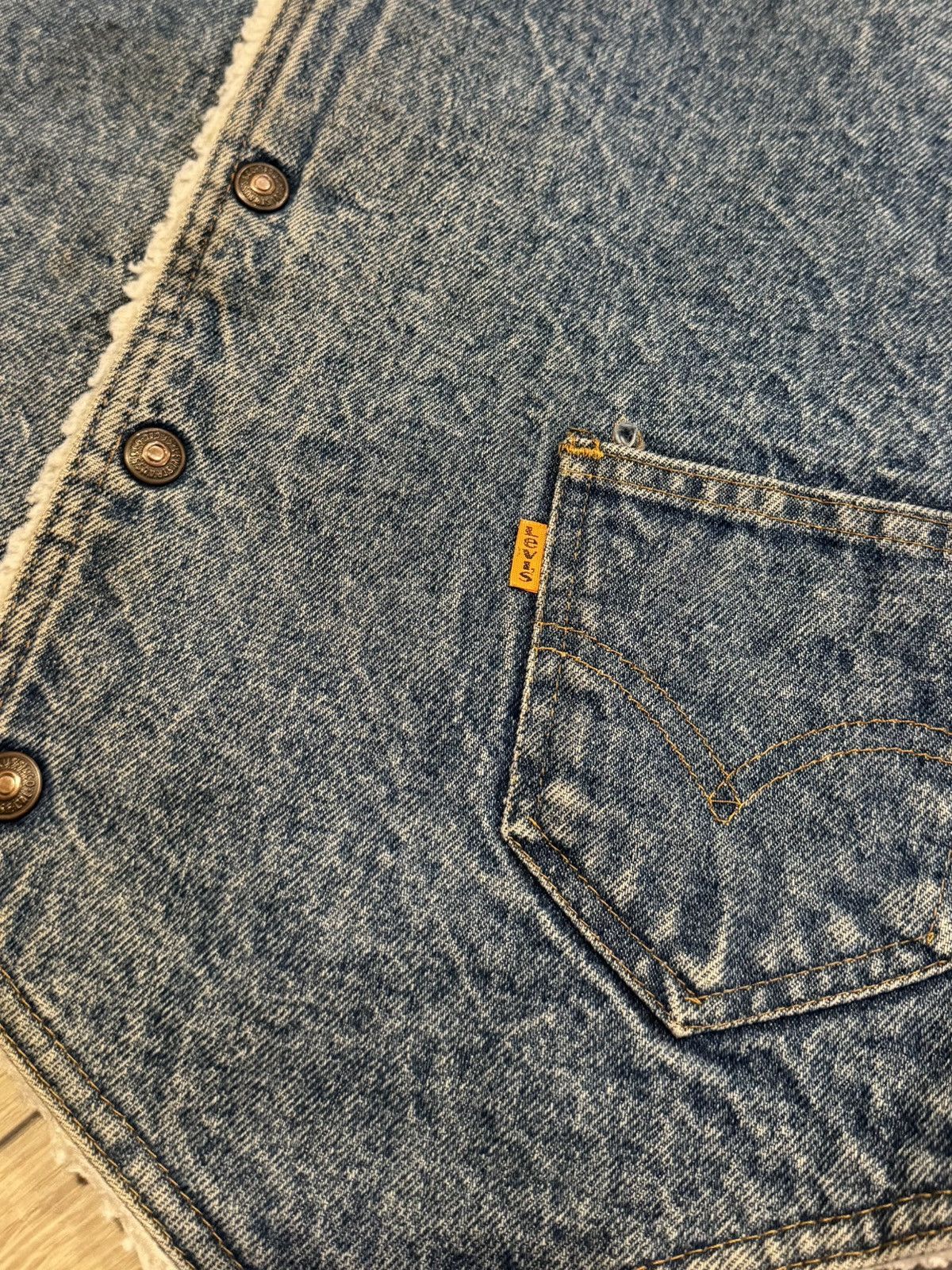Levi's Vintage Clothing Vintage Levis Denim Vest Size US L / EU 52-54 / 3 - 4 Thumbnail