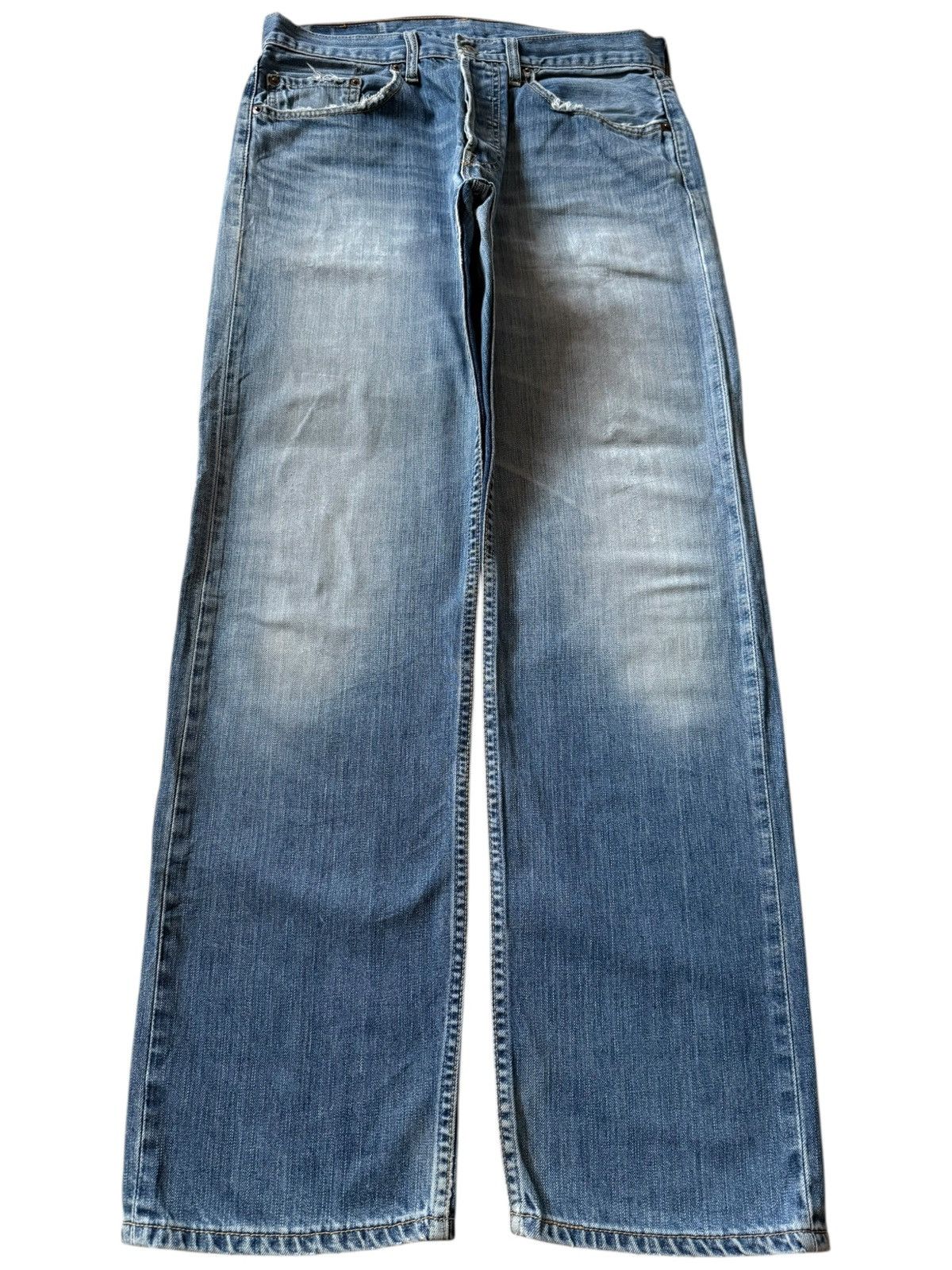 Levi's Vintage 90s Levis 501 Faded Wash Patches Distress Jeans Size US 32 / EU 48 - 1 Thumbnail