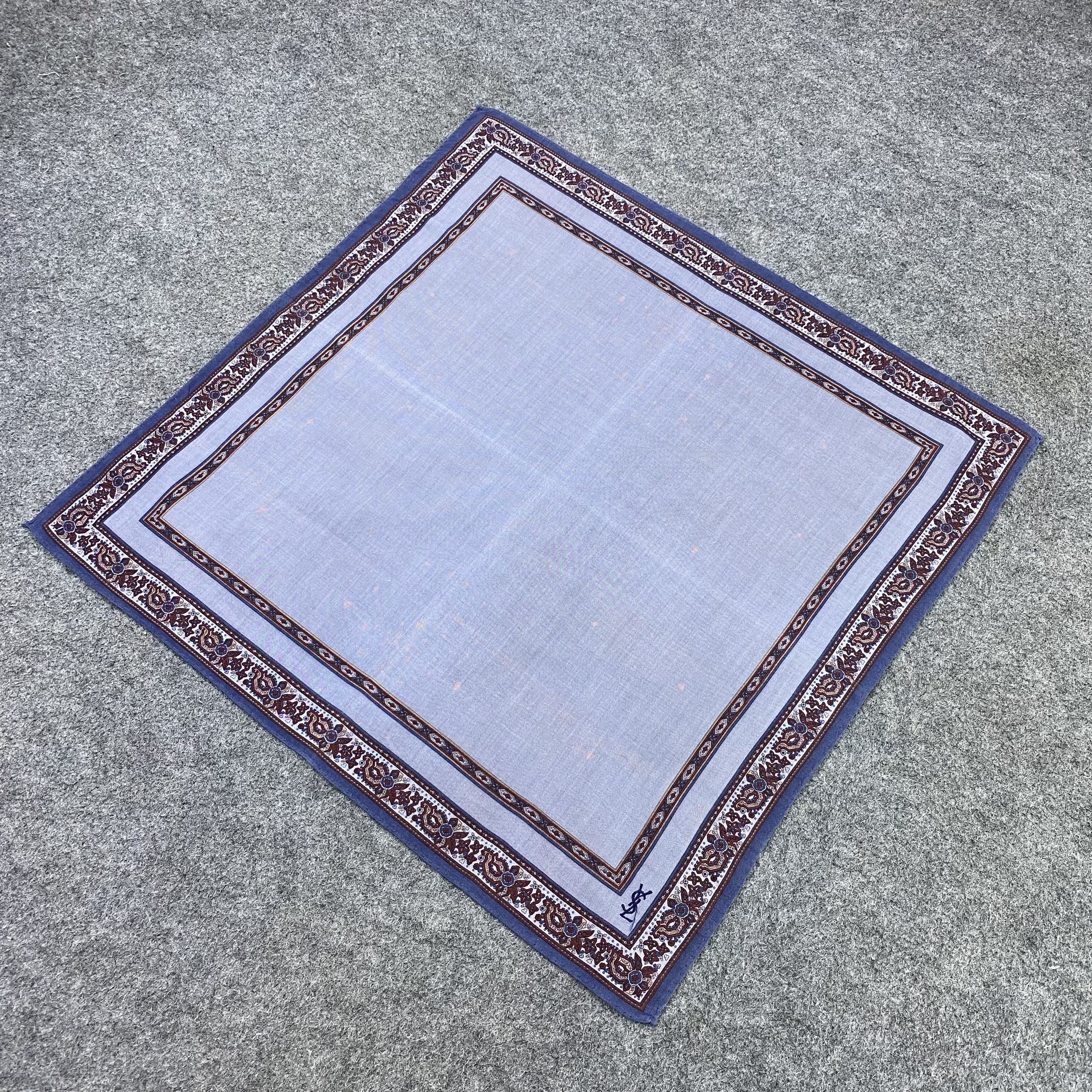 Yves Saint Laurent YSL Handkerchief Neckerchief Bandana-B1949 Size ONE SIZE - 4 Thumbnail