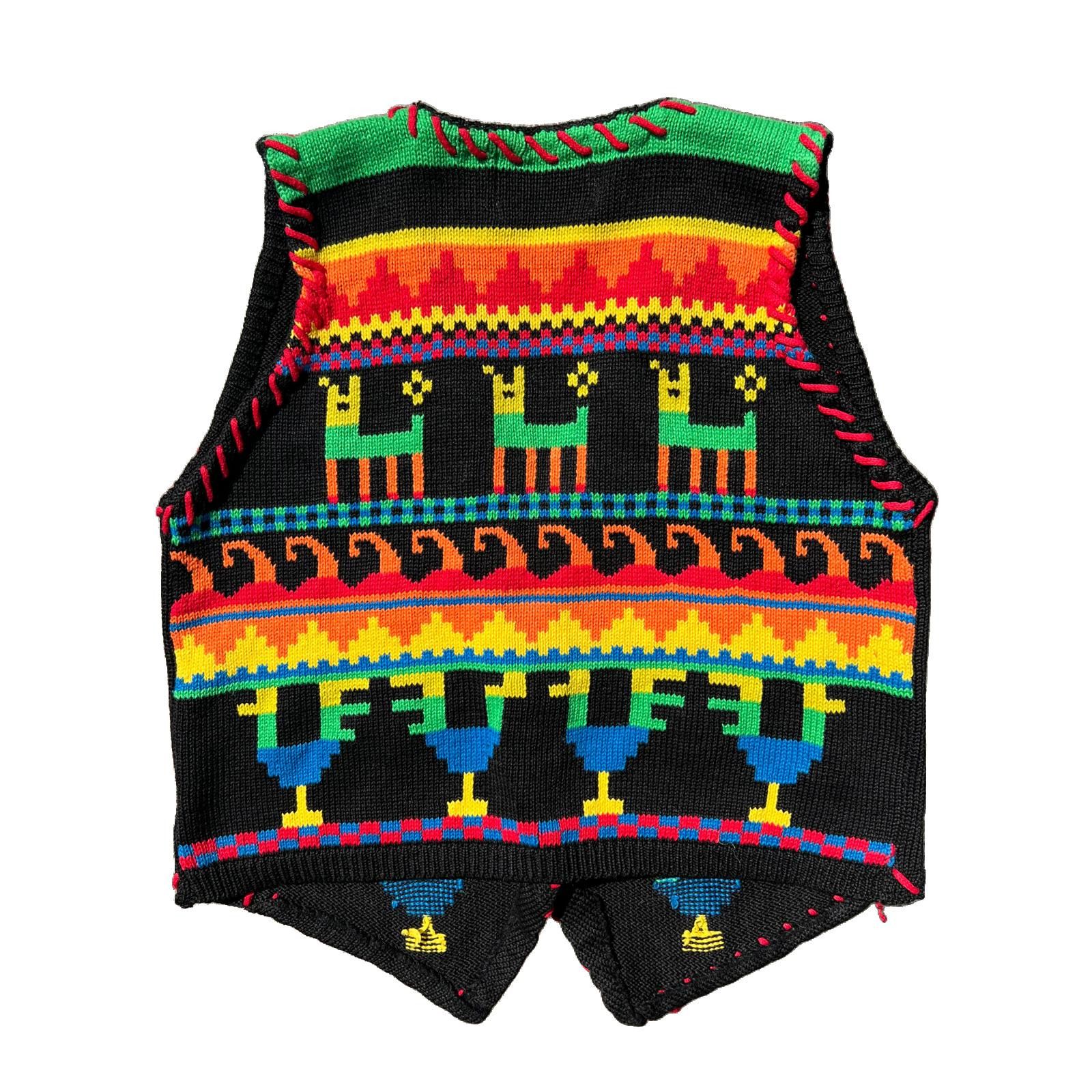 Other Jamie Delaney “Tapestries” Folk Art Knit Vest Size ONE SIZE - 2 Thumbnail
