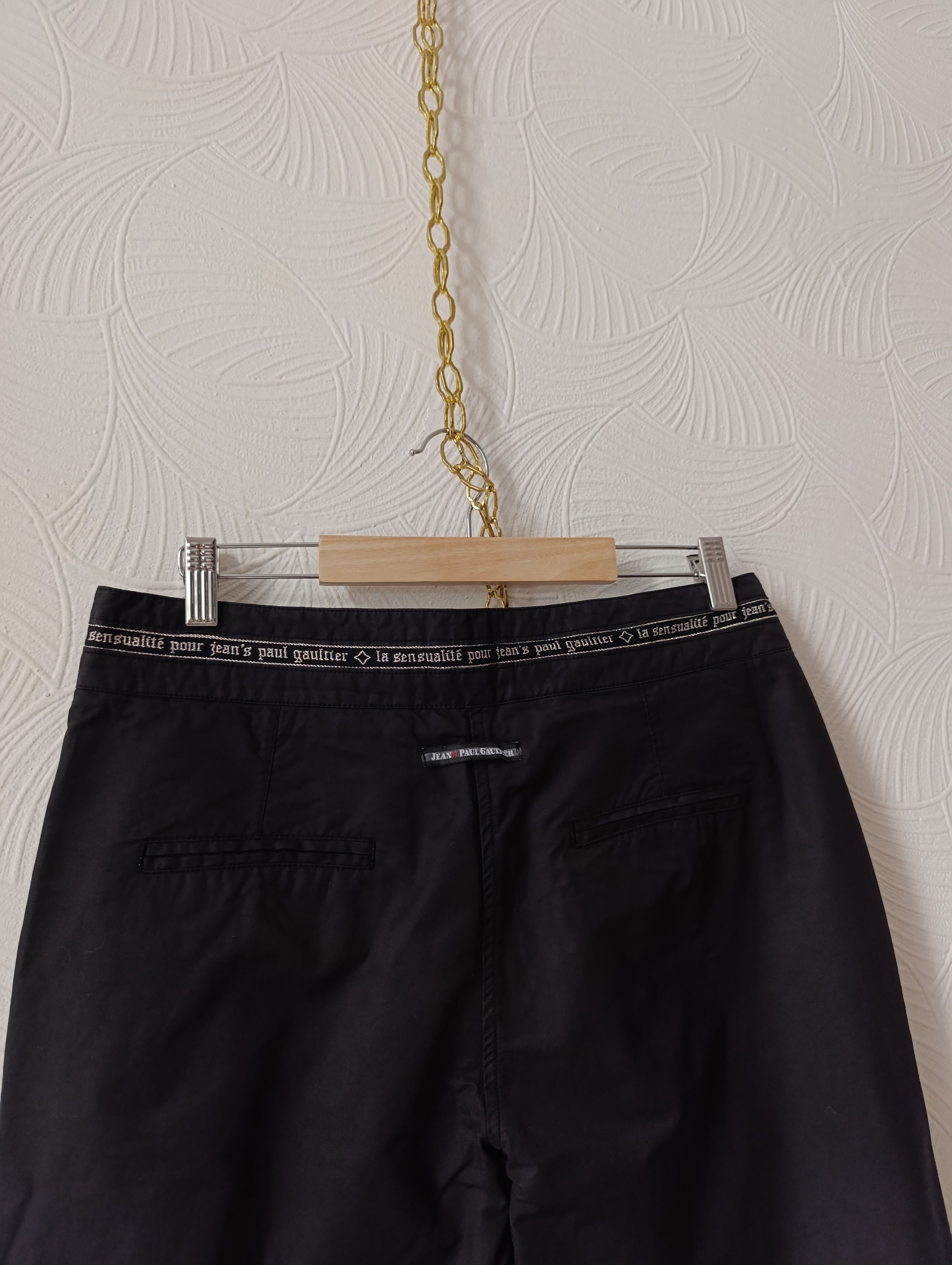 Jean Paul Gaultier JEAN'S PAUL GAULTIER WAIST LOGO TAPING DYED FLARED PANTS Size 30" / US 8 / IT 44 - 11 Thumbnail