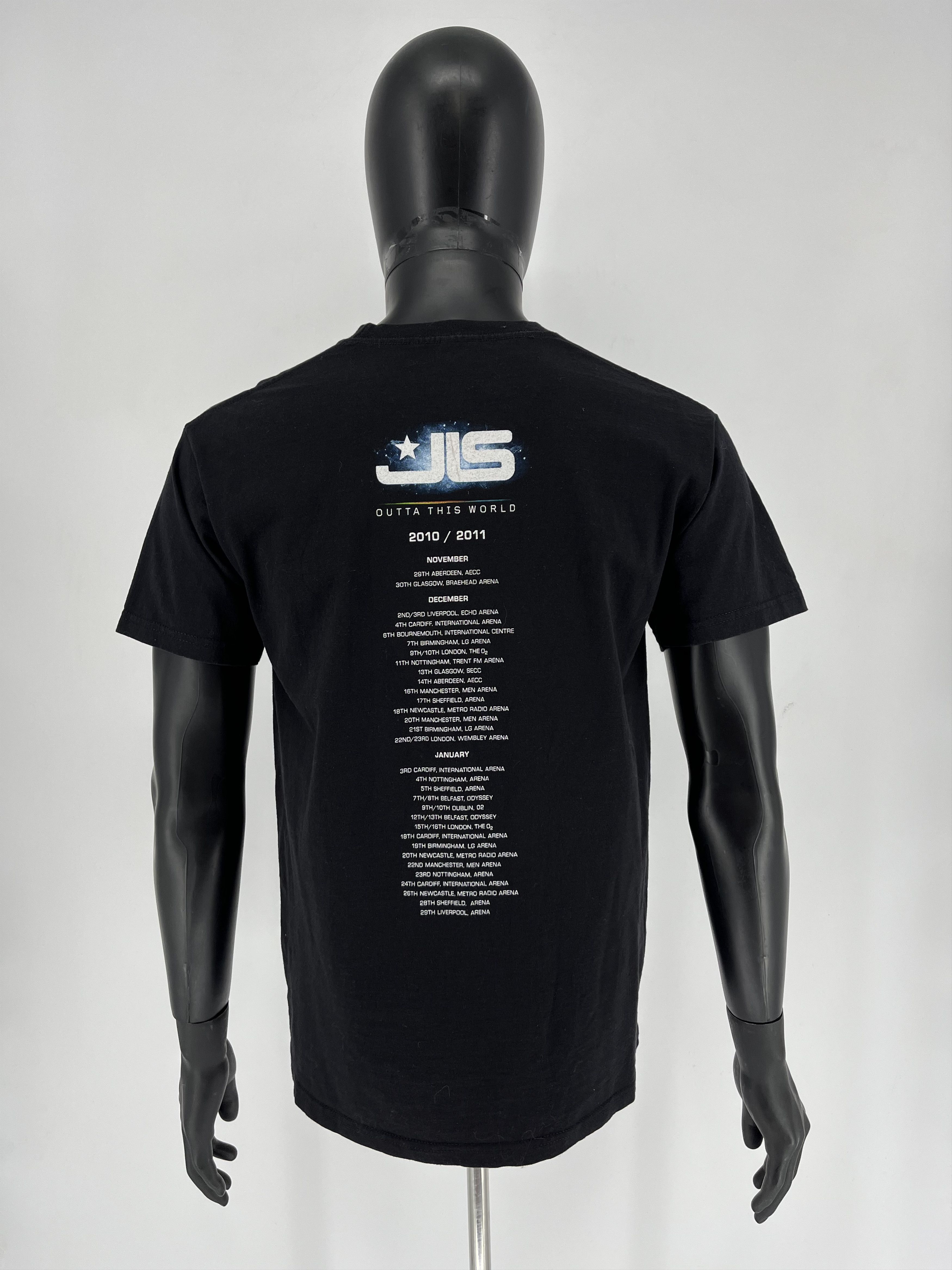 Band Tees × Fruit Of The Loom × Vintage Vintage Y2K Band Tee JLS Outta This World 2010 T-Shirt Size US M / EU 48-50 / 2 - 6 Thumbnail