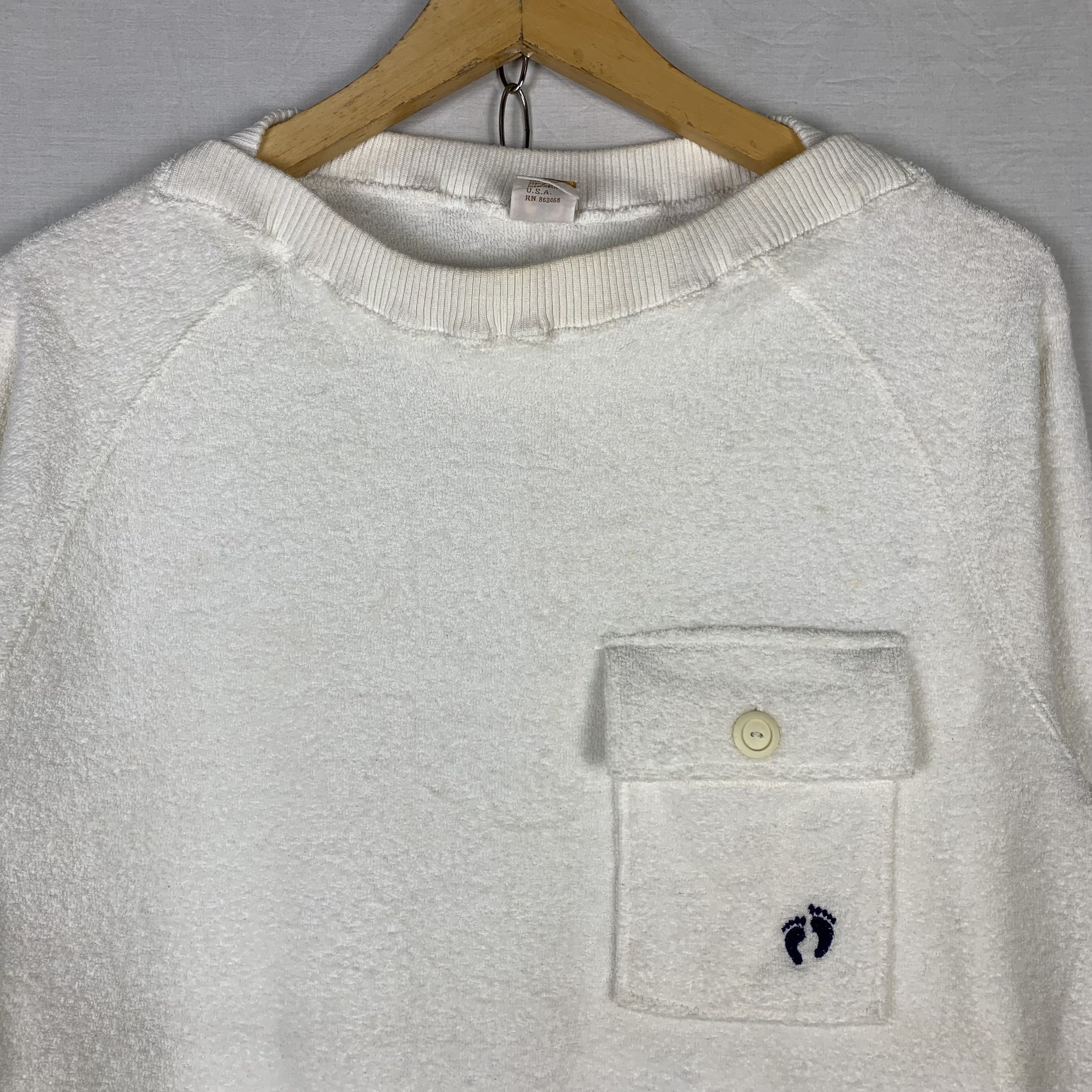 Hang Ten Vintage 90s Hang Ten Towel Sweatshirt Crewneck Size US M / EU 48-50 / 2 - 2 Thumbnail