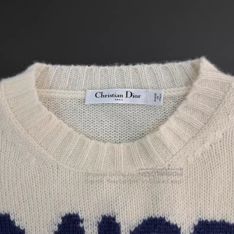 Dior Dior Beige letter cashmere sweater Size XS / US 0-2 / IT 36-38 - 5 Thumbnail