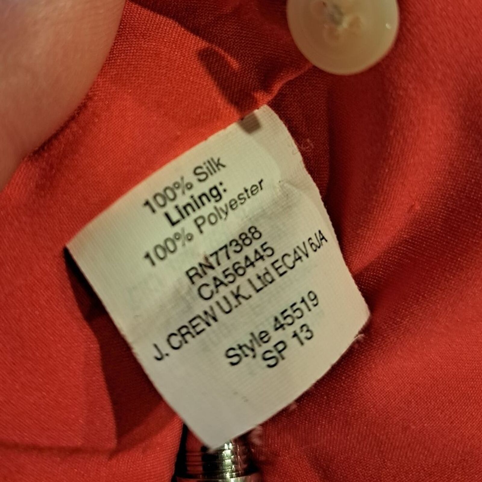 Madewell Madewell 100% Silk Long Sleeve Mini Dress Brite Coral Pink 2 Size XS / US 0-2 / IT 36-38 - 5 Thumbnail