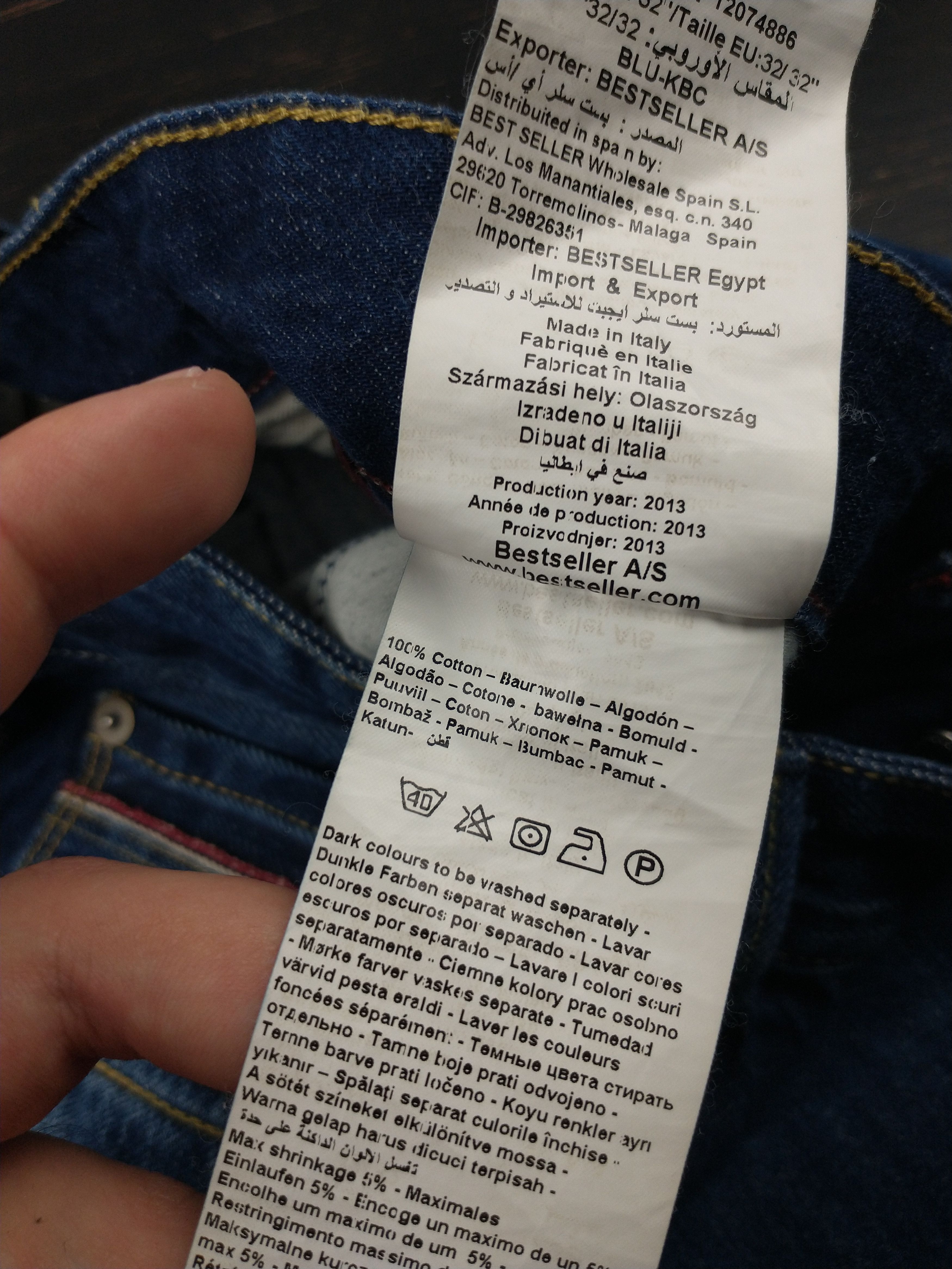 Jack & Jones Erik Royal Selvedge Jeans Size 32 x 32 Made in Italy Size US 32 / EU 48 - 4 Thumbnail