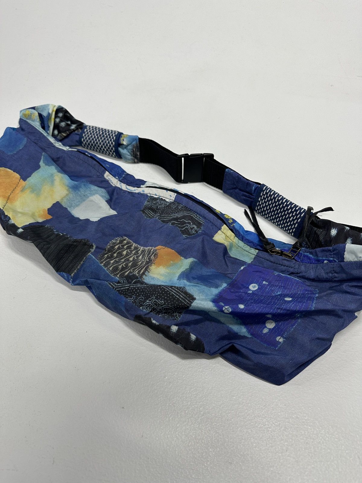 Nylon Snufkin Bag Indigo Patchwork