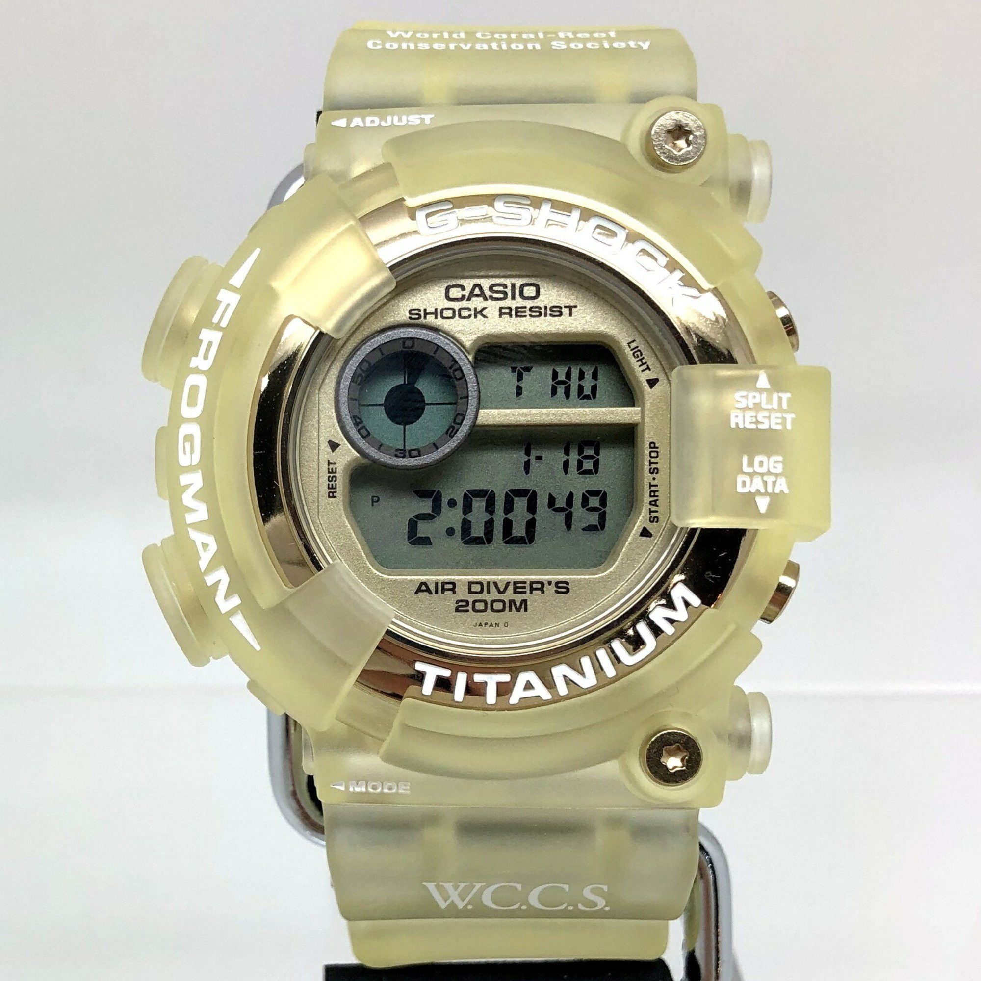 image of Casio G-Shock Watch Dw-8201Wc-9T Frogman Frogman Wccs Coral Reef Protection Official Triple Manta S