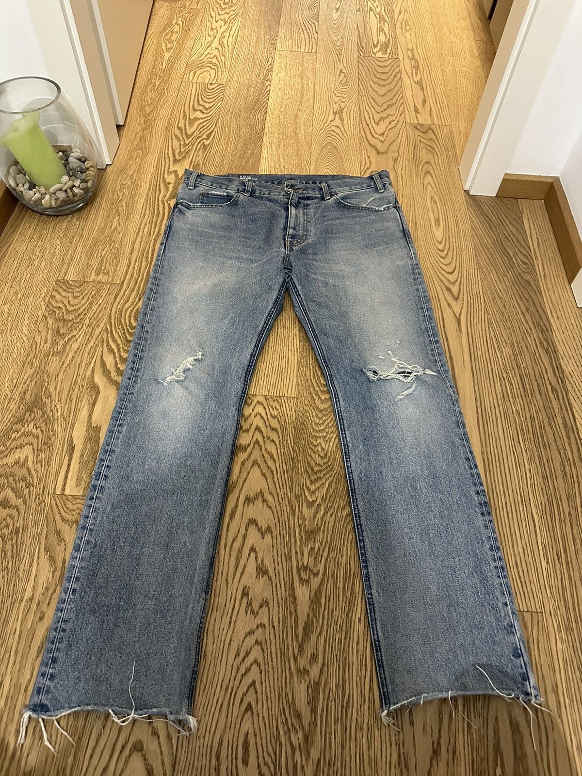 image of Celine Homme Blue Trash Denim, Men's (Size 32)