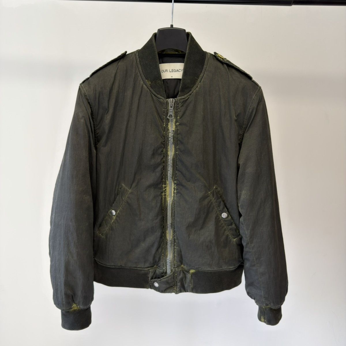 Our Legacy ‘Waxed Black Solaro Nylon’ Bomber Jacket Size US M / EU 48-50 / 2 - 25 Thumbnail