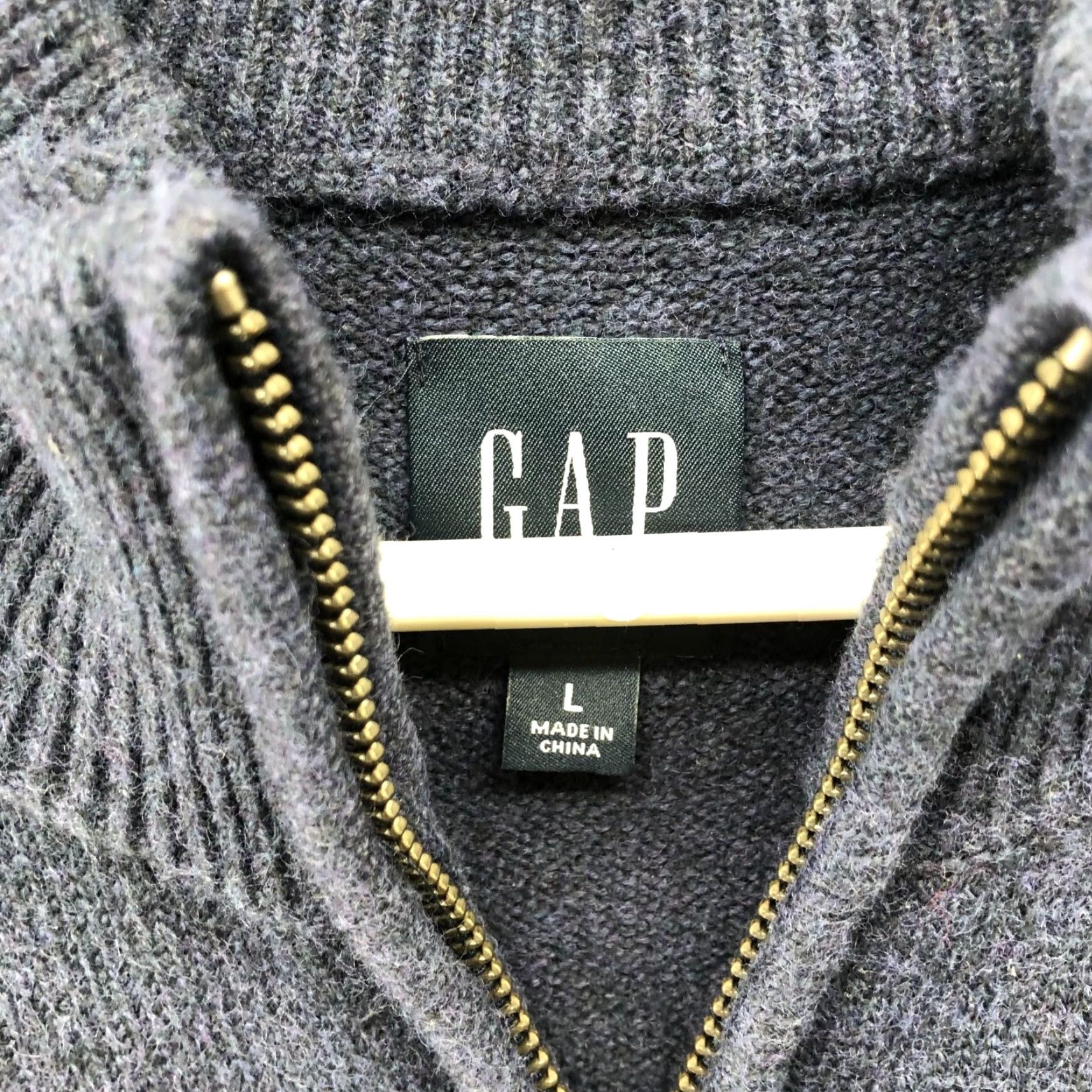 Gap Gap CashSoft Half Zip Pullover Mens L Navy Blue Sweater 1/4 Zip Stretch Size US L / EU 52-54 / 3 - 5 Thumbnail