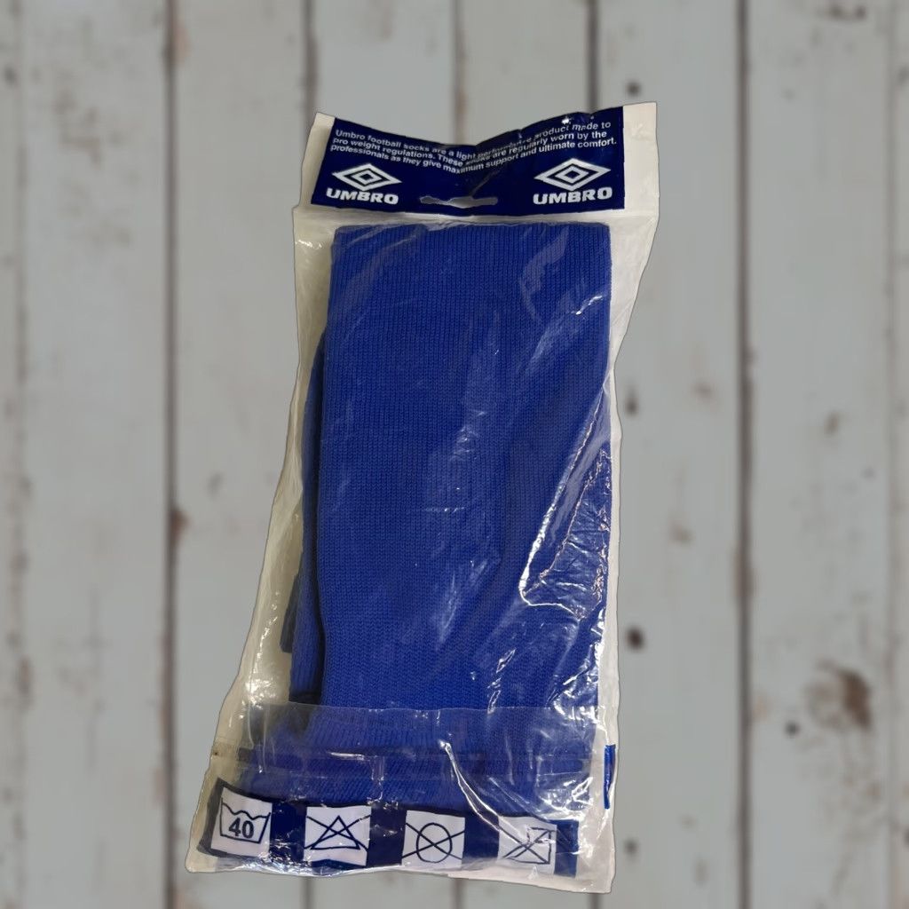 Umbro VINTAGE Umbro Football Soccer Sox Ax Large L Blue NOS Size ONE SIZE - 1 Thumbnail