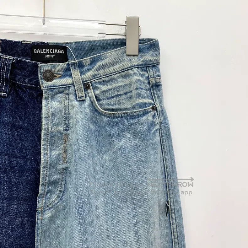 Balenciaga Balenciaga size S Color-Blocked Distressed Cotton Casual S Size US 27 - 3 Thumbnail