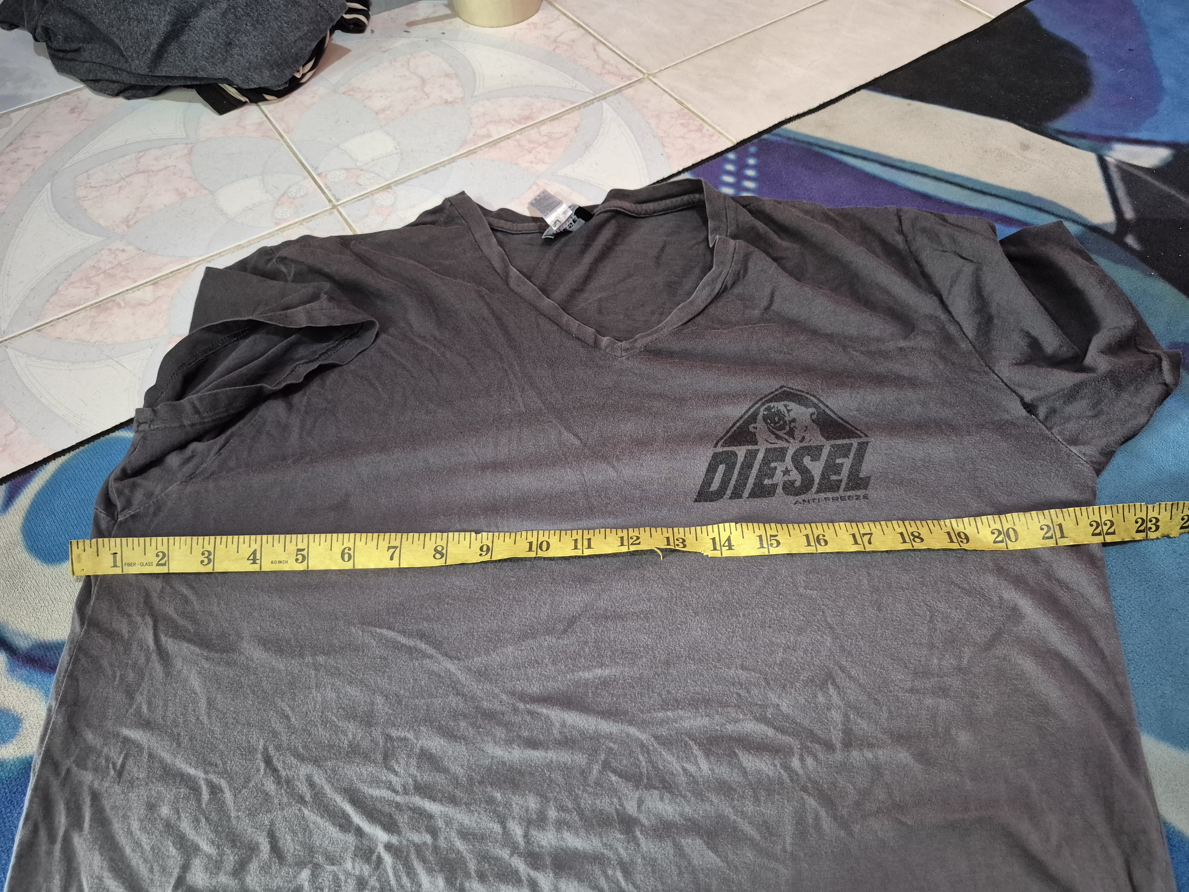 Diesel 🔥 Diesel Beachwear Anti Freeze Two Tone Tee Size US XL / EU 56 / 4 - 7 Thumbnail