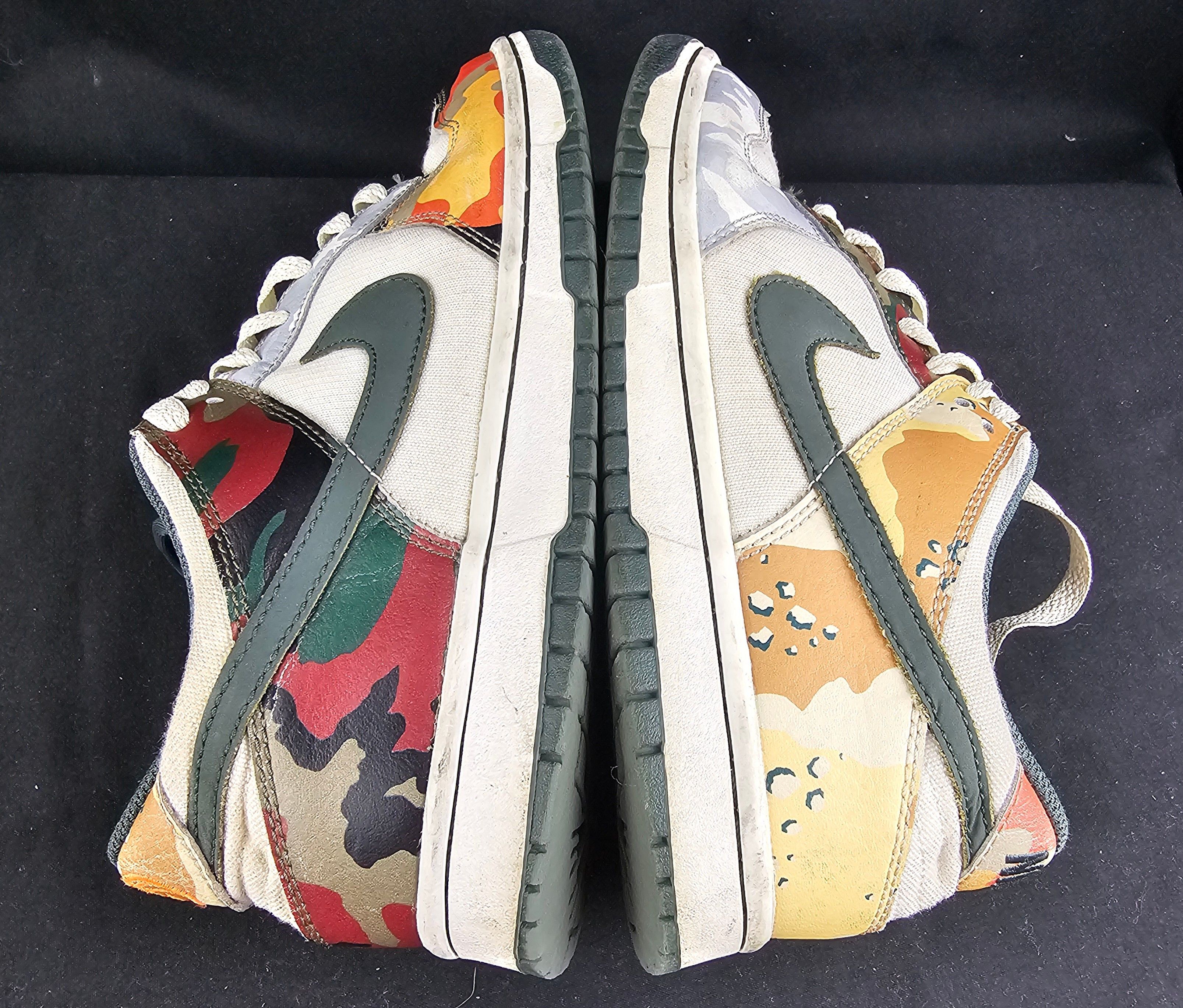 Nike Nike Dunk Low GS SE Multi-Camo Sail Green Youth Size 7Y USED Size US 7 / EU 40 - 5 Thumbnail