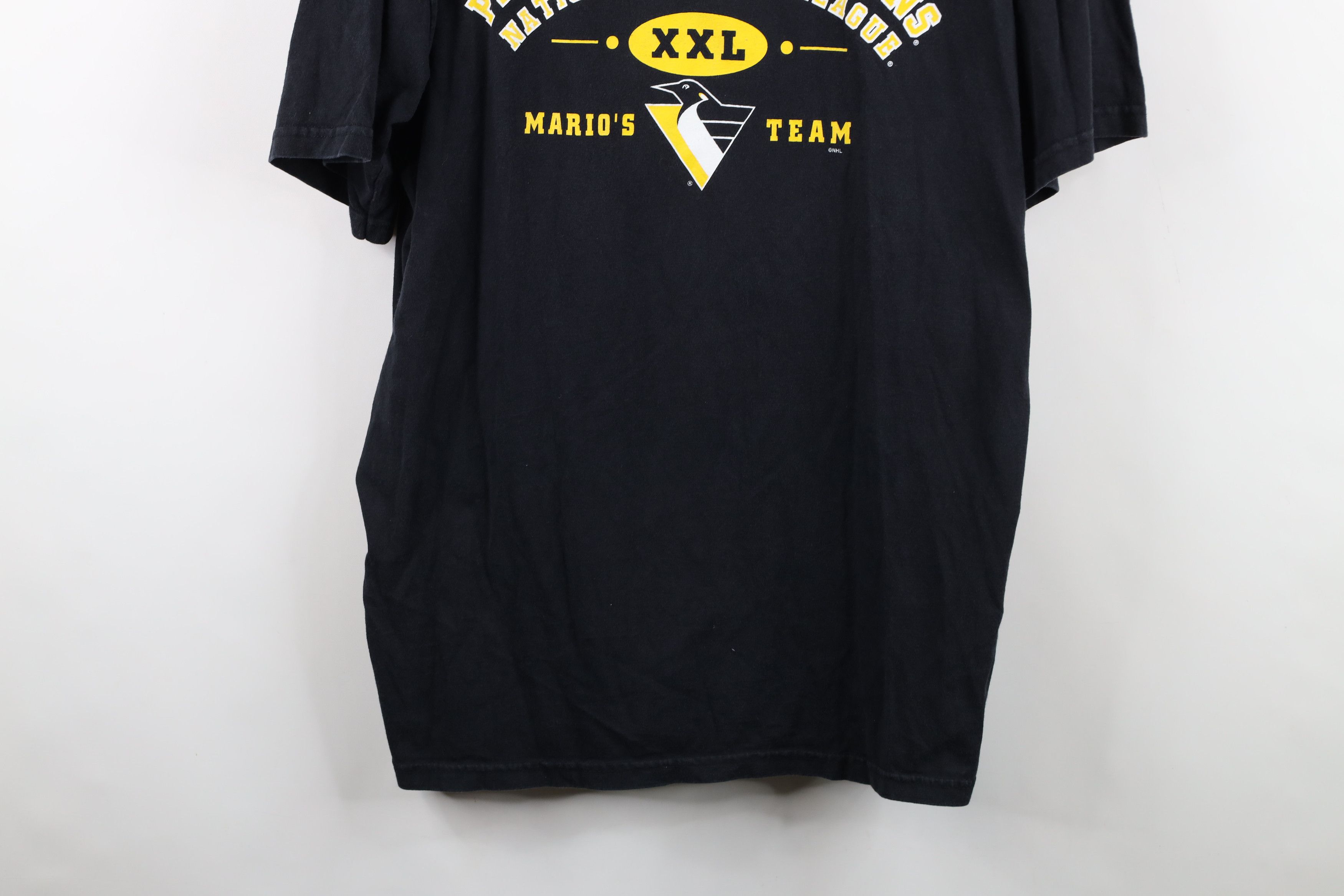 Vintage Vintage 90s Lemieux Pittsburgh Penguins Hockey T-Shirt Black Size US XL / EU 56 / 4 - 3 Thumbnail