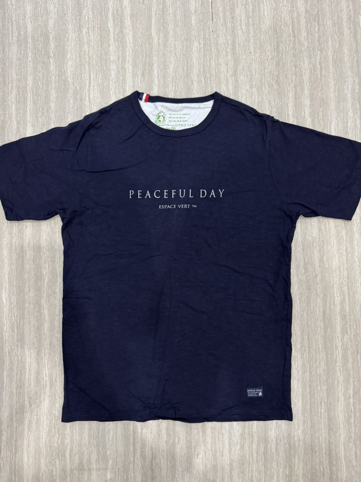 Japanese Brand Peaceful Day Espace Vert™ Navy blue Shirt M size Size US M / EU 48-50 / 2 - 1 Thumbnail